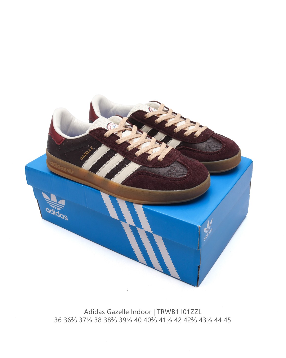 🈴💰150
阿迪达斯 Adidas Originals Gazelle Indoor复古三叶草防滑透明橡胶板鞋经典运动鞋。这款经典鞋,忠于原版设计,缀撞色三条纹和鞋跟饰片。采用柔软皮鞋面,穿着舒适,搭配生胶外底,风格复古。用不同材料制作这款修长复古的从1970年代开始就很受欢迎的网球鞋。Gazelle Indoor拥有包边更宽的T字型鞋头,Gazelle开始将皮革材质引入训练鞋设计之中,从而减轻了运动员双脚的负担。当年这一改动也是为了更好的保护运动员的前掌,以及Gucci x Adidas Gazelle 系列就是以该鞋型为蓝本打造。• 常规型剪裁• 系带设计• 皮革鞋面• 织物衬里;生胶全包大底• 舒适OrthoLite®鞋垫• 脚感舒适。
货号:IG1643
码数:36-45含半码
编码:TRWB1101ZZL