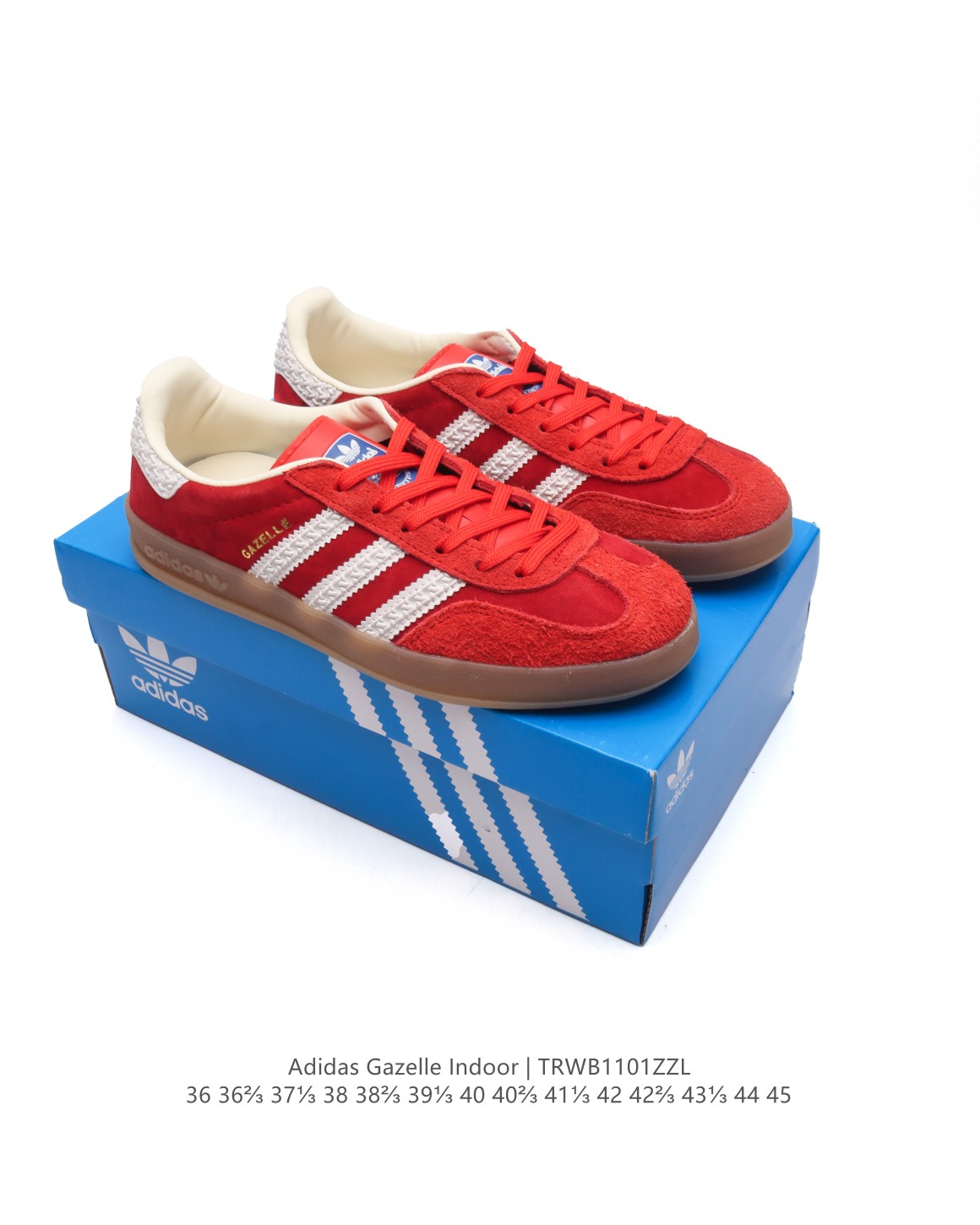 🈴💰150
阿迪达斯 Adidas Originals Gazelle Indoor复古三叶草防滑透明橡胶板鞋经典运动鞋。这款经典鞋,忠于原版设计,缀撞色三条纹和鞋跟饰片。采用柔软皮鞋面,穿着舒适,搭配生胶外底,风格复古。用不同材料制作这款修长复古的从1970年代开始就很受欢迎的网球鞋。Gazelle Indoor拥有包边更宽的T字型鞋头,Gazelle开始将皮革材质引入训练鞋设计之中,从而减轻了运动员双脚的负担。当年这一改动也是为了更好的保护运动员的前掌,以及Gucci x Adidas Gazelle 系列就是以该鞋型为蓝本打造。• 常规型剪裁• 系带设计• 皮革鞋面• 织物衬里;生胶全包大底• 舒适OrthoLite®鞋垫• 脚感舒适。
货号:IG1643
码数:36-45含半码
编码:TRWB1101ZZL