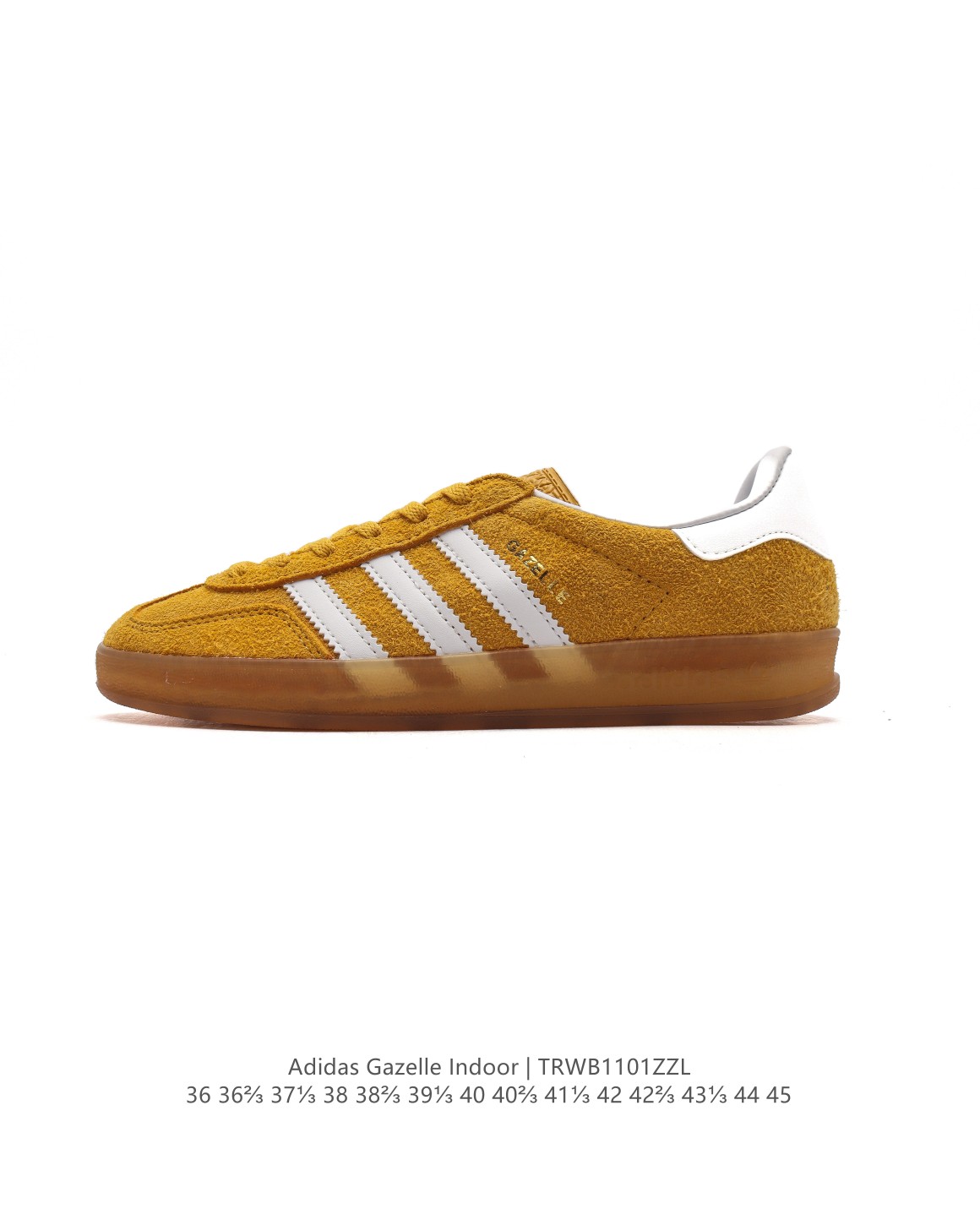 🈴💰150
阿迪达斯 Adidas Originals Gazelle Indoor复古三叶草防滑透明橡胶板鞋经典运动鞋。这款经典鞋,忠于原版设计,缀撞色三条纹和鞋跟饰片。采用柔软皮鞋面,穿着舒适,搭配生胶外底,风格复古。用不同材料制作这款修长复古的从1970年代开始就很受欢迎的网球鞋。Gazelle Indoor拥有包边更宽的T字型鞋头,Gazelle开始将皮革材质引入训练鞋设计之中,从而减轻了运动员双脚的负担。当年这一改动也是为了更好的保护运动员的前掌,以及Gucci x Adidas Gazelle 系列就是以该鞋型为蓝本打造。• 常规型剪裁• 系带设计• 皮革鞋面• 织物衬里;生胶全包大底• 舒适OrthoLite®鞋垫• 脚感舒适。
货号:IG1643
码数:36-45含半码
编码:TRWB1101ZZL