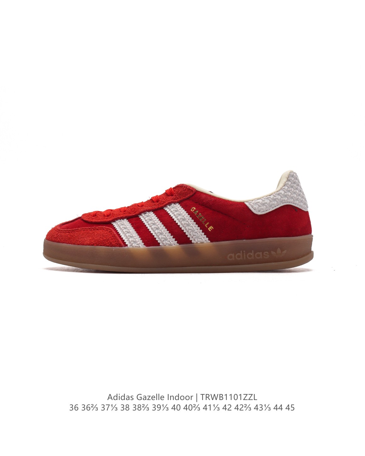 🈴💰150
阿迪达斯 Adidas Originals Gazelle Indoor复古三叶草防滑透明橡胶板鞋经典运动鞋。这款经典鞋,忠于原版设计,缀撞色三条纹和鞋跟饰片。采用柔软皮鞋面,穿着舒适,搭配生胶外底,风格复古。用不同材料制作这款修长复古的从1970年代开始就很受欢迎的网球鞋。Gazelle Indoor拥有包边更宽的T字型鞋头,Gazelle开始将皮革材质引入训练鞋设计之中,从而减轻了运动员双脚的负担。当年这一改动也是为了更好的保护运动员的前掌,以及Gucci x Adidas Gazelle 系列就是以该鞋型为蓝本打造。• 常规型剪裁• 系带设计• 皮革鞋面• 织物衬里;生胶全包大底• 舒适OrthoLite®鞋垫• 脚感舒适。
货号:IG1643
码数:36-45含半码
编码:TRWB1101ZZL
