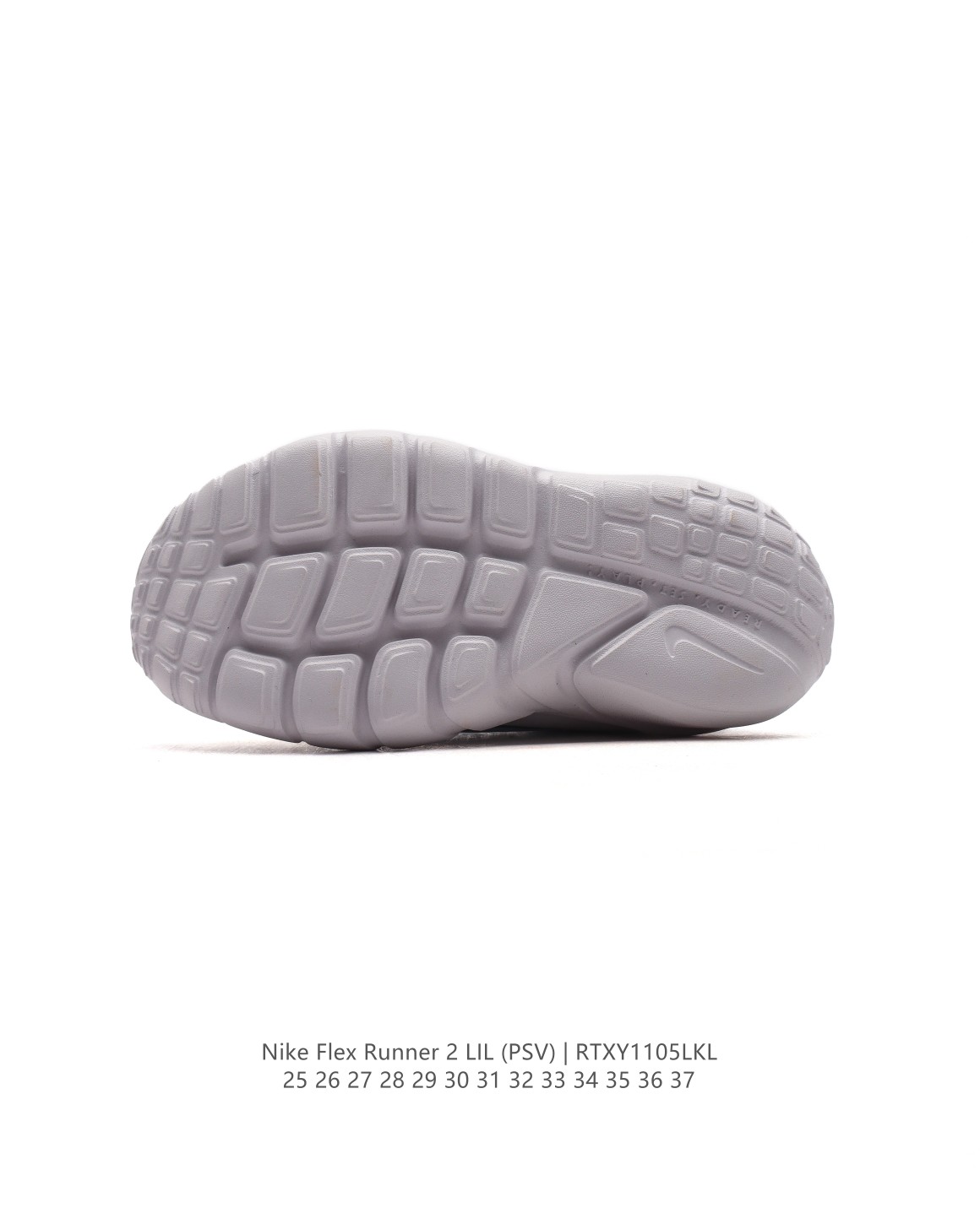 图片[6]-【童鞋Nike Flex Runner 2 (TDV)婴童运动童鞋：让宝贝轻松迈动每一步 2代耐克 低帮透气轻便减震耐磨防滑运动鞋童鞋 小中大童婴童易弯折易穿脱一脚蹬公路跑步鞋。专为活泼好动的小宝贝们设计。无鞋带的设计搭配弹性内靴，穿脱简便快捷，让宝贝们随时享受自由奔跑的乐趣。鞋面采用皮革、织物与合成材质组合，轻盈透气，保护小脚丫的健康成长。后跟和中足固定带，为稚嫩的双足提供稳固支撑，确保每一步都稳健有力。鞋底柔韧灵活，弯曲凹槽的设计让迈步更加自然流畅，同时融入匠心底纹，提升抓地力，无论何种地面都能轻松驾驭。这款童鞋，是宝贝们探索世界的最佳伙伴！ 货号：DV3101 尺码：25-37-选品中心