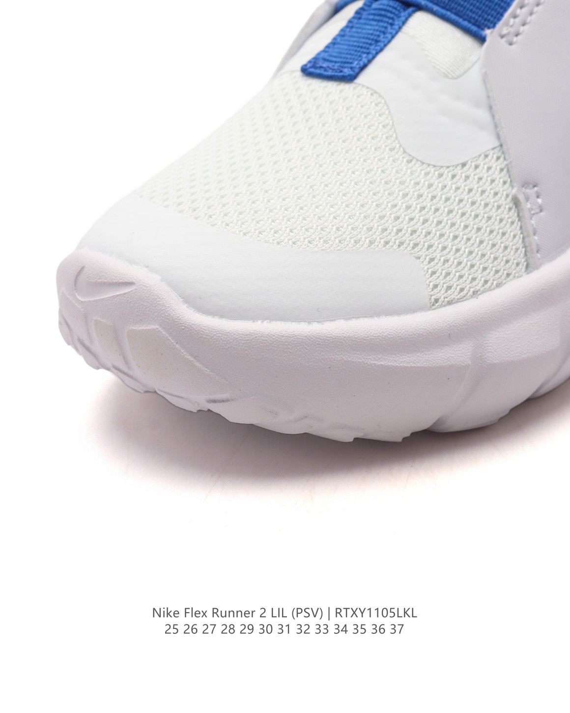 图片[7]-【童鞋Nike Flex Runner 2 (TDV)婴童运动童鞋：让宝贝轻松迈动每一步 2代耐克 低帮透气轻便减震耐磨防滑运动鞋童鞋 小中大童婴童易弯折易穿脱一脚蹬公路跑步鞋。专为活泼好动的小宝贝们设计。无鞋带的设计搭配弹性内靴，穿脱简便快捷，让宝贝们随时享受自由奔跑的乐趣。鞋面采用皮革、织物与合成材质组合，轻盈透气，保护小脚丫的健康成长。后跟和中足固定带，为稚嫩的双足提供稳固支撑，确保每一步都稳健有力。鞋底柔韧灵活，弯曲凹槽的设计让迈步更加自然流畅，同时融入匠心底纹，提升抓地力，无论何种地面都能轻松驾驭。这款童鞋，是宝贝们探索世界的最佳伙伴！ 货号：DV3101 尺码：25-37-选品中心