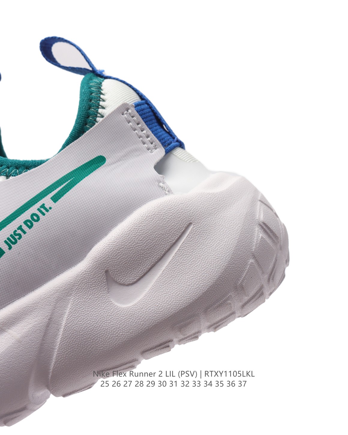 图片[8]-【童鞋Nike Flex Runner 2 (TDV)婴童运动童鞋：让宝贝轻松迈动每一步 2代耐克 低帮透气轻便减震耐磨防滑运动鞋童鞋 小中大童婴童易弯折易穿脱一脚蹬公路跑步鞋。专为活泼好动的小宝贝们设计。无鞋带的设计搭配弹性内靴，穿脱简便快捷，让宝贝们随时享受自由奔跑的乐趣。鞋面采用皮革、织物与合成材质组合，轻盈透气，保护小脚丫的健康成长。后跟和中足固定带，为稚嫩的双足提供稳固支撑，确保每一步都稳健有力。鞋底柔韧灵活，弯曲凹槽的设计让迈步更加自然流畅，同时融入匠心底纹，提升抓地力，无论何种地面都能轻松驾驭。这款童鞋，是宝贝们探索世界的最佳伙伴！ 货号：DV3101 尺码：25-37-选品中心