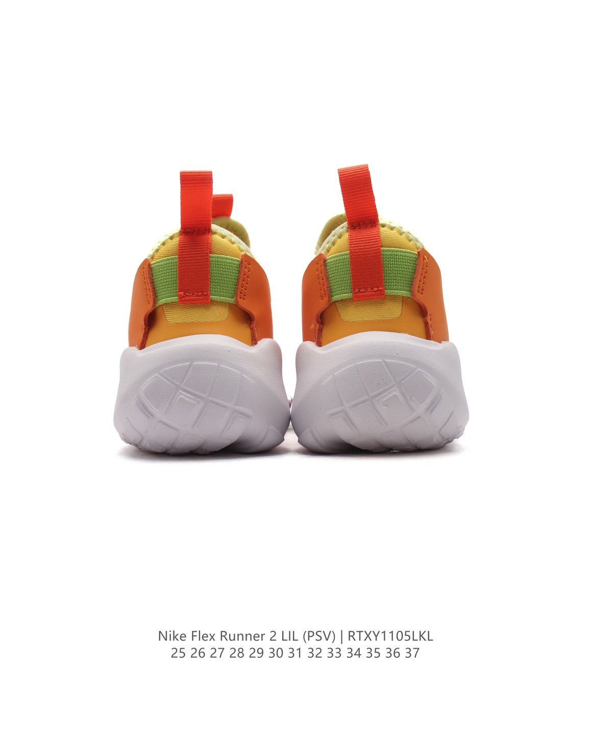 图片[5]-【童鞋Nike Flex Runner 2 (TDV)婴童运动童鞋：让宝贝轻松迈动每一步 2代耐克 低帮透气轻便减震耐磨防滑运动鞋童鞋 小中大童婴童易弯折易穿脱一脚蹬公路跑步鞋。专为活泼好动的小宝贝们设计。无鞋带的设计搭配弹性内靴，穿脱简便快捷，让宝贝们随时享受自由奔跑的乐趣。鞋面采用皮革、织物与合成材质组合，轻盈透气，保护小脚丫的健康成长。后跟和中足固定带，为稚嫩的双足提供稳固支撑，确保每一步都稳健有力。鞋底柔韧灵活，弯曲凹槽的设计让迈步更加自然流畅，同时融入匠心底纹，提升抓地力，无论何种地面都能轻松驾驭。这款童鞋，是宝贝们探索世界的最佳伙伴！ 货号：DV3101 尺码：25-37-选品中心