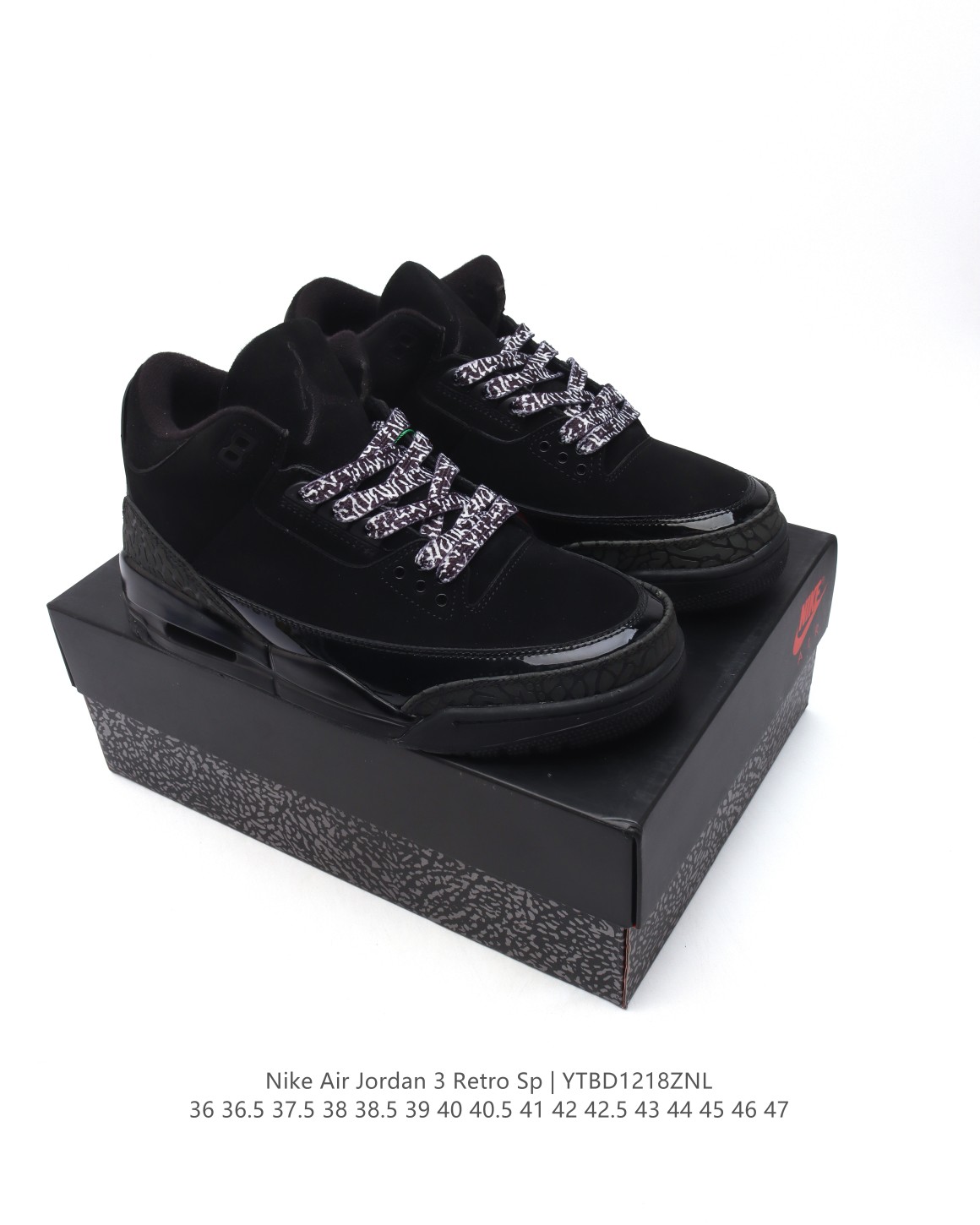 🈴💰240
【公司级】耐克 乔丹 AJ3 耐克 Nike Air Jordan 3 Retro SE 乔3 复刻篮球鞋 乔丹3代 三代 男女子运动鞋，作为 AJ 系列中广受认可的运动鞋之一，搭载与 2068 元年款类似的轻盈可视缓震配置。经典细节和材料，纪念成就不凡的传奇鞋款。鞋面采用织物、皮革与合成材质组合设计，经久耐穿，营造出众结构化支撑，后跟搭载 Nike Air 缓震配置，缔造轻盈回弹的舒适脚感，橡胶外底提供强劲抓地力，可驾驭多种地面。

类型：男女鞋
货号：CT8532
码数：36-47含半码
编码：YTBD1218ZNL