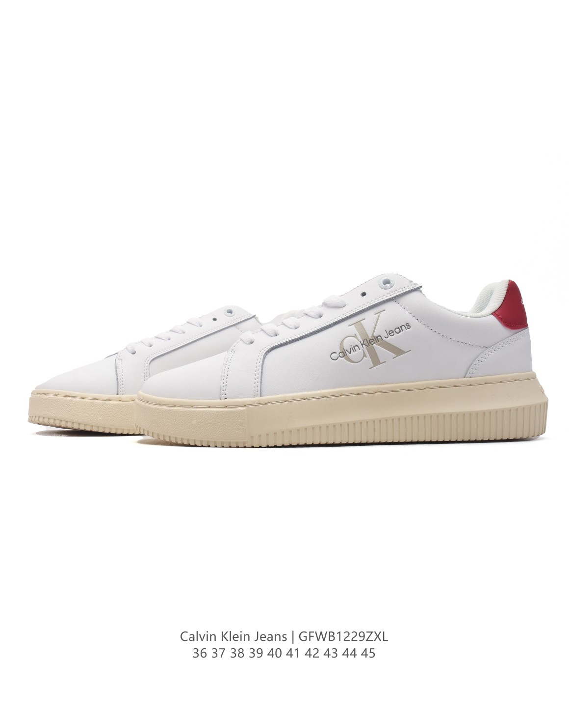 💰160
【新品🔥】Calvin Klein/卡文克莱 街头 低帮 运动潮流 复古 板鞋 Calvin Klein Jeans 24秋冬男女ck牛皮革拼接印花休闲运动阿甘鞋简约百搭 防滑耐磨休闲鞋，这双鞋子的颜值很高，搭配效果好，虽然实物比想象中轻，但舒适度还不错。建议搭配黑色休闲西裤可能会更好看，但总体来说，方头鞋在近年来很流行，可以根据个人喜好选择。

尺码:  36-45
编码:  GFWB1229