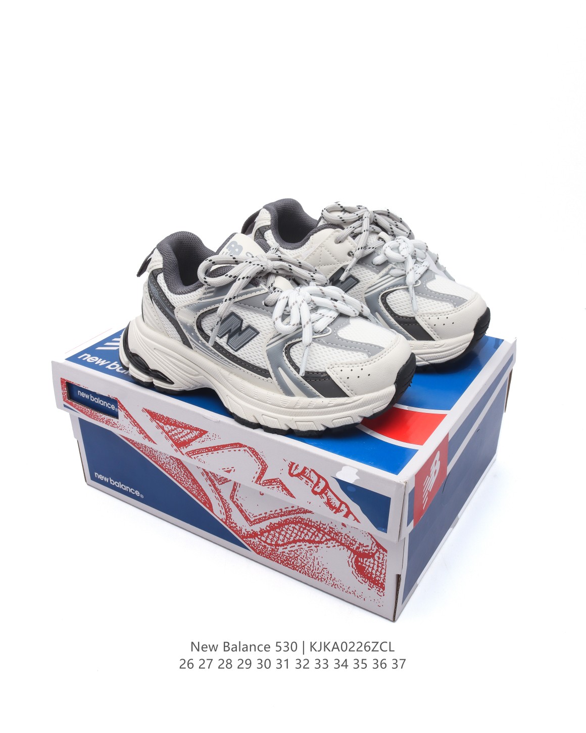 图片[9]-【童鞋】新百伦 NB530 New Balance 530 儿童复古跑鞋 厚底增高老爹鞋 双鞋带 缓震运动慢跑鞋。NB530这鞋双确实是NB家经复典古款式之一，以全科新技诠释，成打功造530鞋款。鞋面保在持530基本线条和片层构结的同时，采更用为简洁、流畅设的计语言 。 类型：儿童鞋 货号：MR530LG 尺码：26-37-选品中心