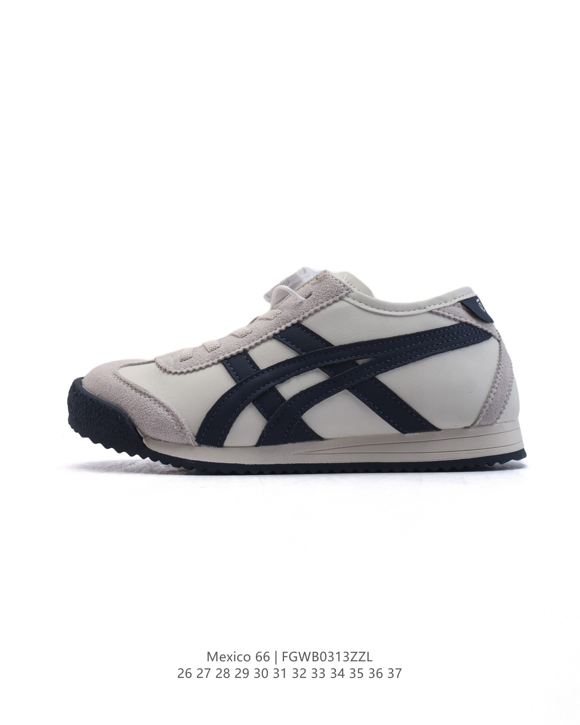 🈴💰150
【童鞋】Asics/亚瑟士 💯儿童鞋真标半码制 配足弓鞋垫 日产经典老牌-鬼塚虎/Onitsuka Tiger Mexico 66®经典墨西哥系列复古经典百搭板鞋休闲运动鞋慢跑鞋。采用皮革鞋面，超国标含胶率耐磨耐弯折RB大底。产品从款式颜色造型上体现出追求舒适和细节的完美。鞋类更是推崇手工制作的严谨，融舒适性与可穿性的设计风格。注重细节的完美和别致魅力，既保持稳重，又不失轻松的时尚感。

货号:  1183C102-101
码数：26-37
编码：FGWB0313ZZL