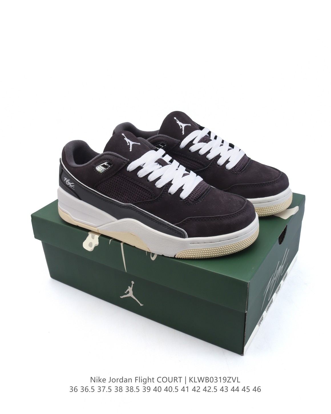 【新品🔥公司级】耐克 NIKE 乔丹 JORDAN FLIGHT COURT 时尚休闲 防滑耐磨 低帮运动鞋 复古篮球鞋 男女同款 Jordan「新鞋型」又来了!新配色曝光!滑板与篮球的有机结合,使得鞋款呈现不一样的风味.这款鞋集风格与性能于一身,体现了Jordan品牌的高端特色.其流畅设计、配色、高质量材料和标志性Jumpman标志,不仅提升了运动表现,还确保了舒适度和耐用性,是篮球运动员和时尚爱好者的理想选择.鞋底的设计不仅好看,走路也超舒服,无论是运动还是日常出街都适配.我愿称它为近期最爱的战靴,有了它出街回头率满满,谁穿谁好看!#flightcourt #潮鞋推荐 #是一眼就让人心动的鞋子 #一眼沦陷的好鞋 #质感不错的AJ分享 货号: HF3255 含半码 编码: KLWB0319ZVL