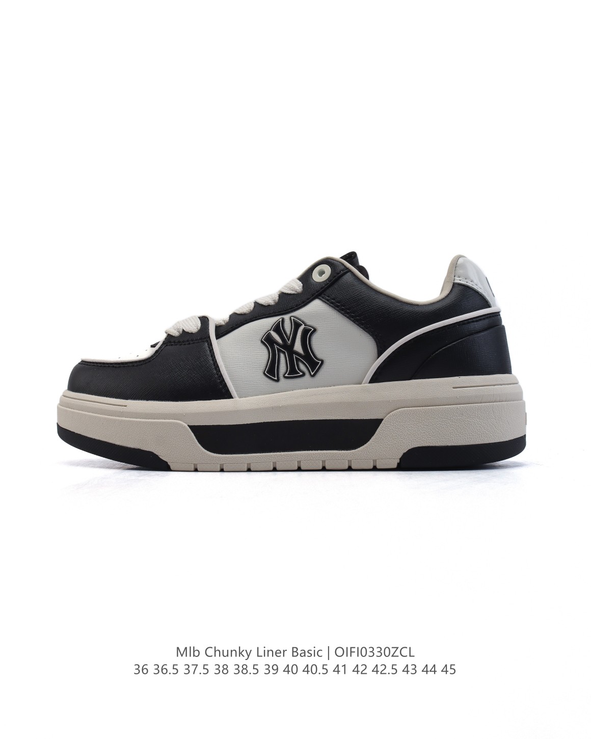  💰230
MLB Chunky Liner MID人气单品学长鞋系列轻量增高厚底百搭休闲运动板鞋轻便胶鞋 高级街头休閒品牌鞋。MLB CHUNKY LINER 学长鞋是从击球手打出的酷炫直击球中获得灵感,在原有鞋面的再生皮革上,加入了反光滚边细节线,并延续高帮与低帮两种鞋型,为各路潮流选手开辟全新“少年感”动线。除了复古style,也不乏这种颜色清新一些的款式,干干净净的少年感呼之欲出。

款号：3ASXCMN4N (GP108)
码数：36-45含半码
编码：OIFI0330ZCL