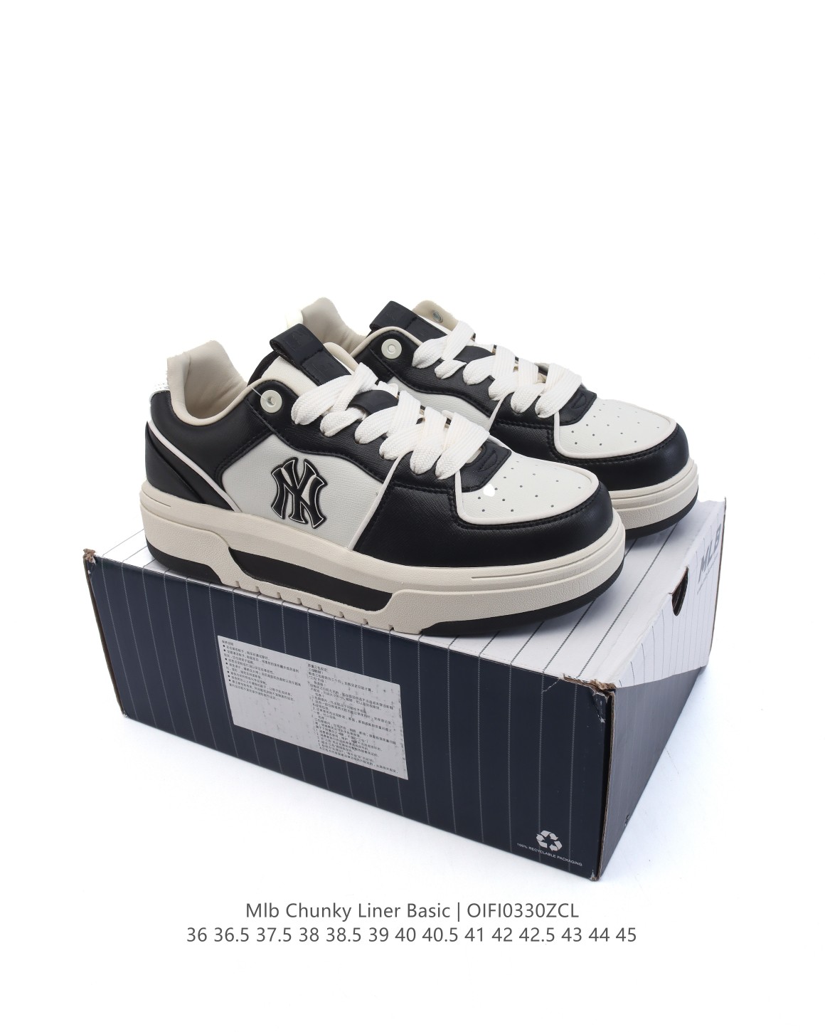  💰230
MLB Chunky Liner MID人气单品学长鞋系列轻量增高厚底百搭休闲运动板鞋轻便胶鞋 高级街头休閒品牌鞋。MLB CHUNKY LINER 学长鞋是从击球手打出的酷炫直击球中获得灵感,在原有鞋面的再生皮革上,加入了反光滚边细节线,并延续高帮与低帮两种鞋型,为各路潮流选手开辟全新“少年感”动线。除了复古style,也不乏这种颜色清新一些的款式,干干净净的少年感呼之欲出。

款号：3ASXCMN4N (GP108)
码数：36-45含半码
编码：OIFI0330ZCL