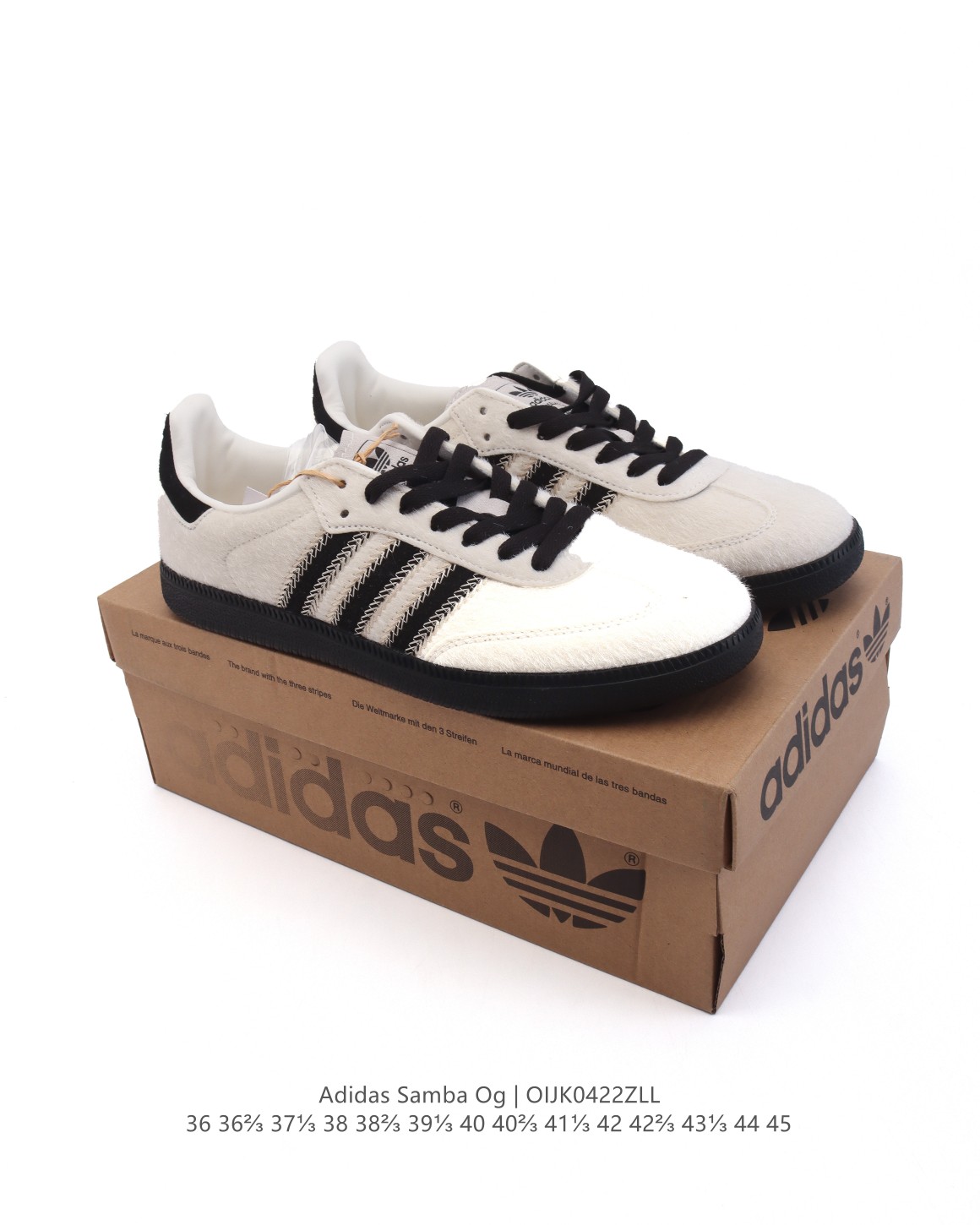 💰160
阿迪达斯 德训鞋 ADIDAS ORIGINALS SAMBA OG SHOES 经典运动鞋小白鞋 「T头鞋」男女士板鞋 彰显休闲摩登风情的时尚经典鞋。它诞生于50年代的足球场,随后走向街头和秀场。adidas Samba自成一格,堪称时尚标杆。这款Samba OG经典鞋,采用毛绒织物鞋面,搭配橡胶外底,舒适休闲。含锯齿三条纹和别致T形鞋头,致敬Samba的传统设计。缀低调烫金细节,更添型格。忠于本源,热爱不老。• 常规版型• 系带设计• 织物鞋面• 织物衬里• 橡胶外底。
货号:JR0035
码数:36-45含半码
编码:OIJK0422ZLL