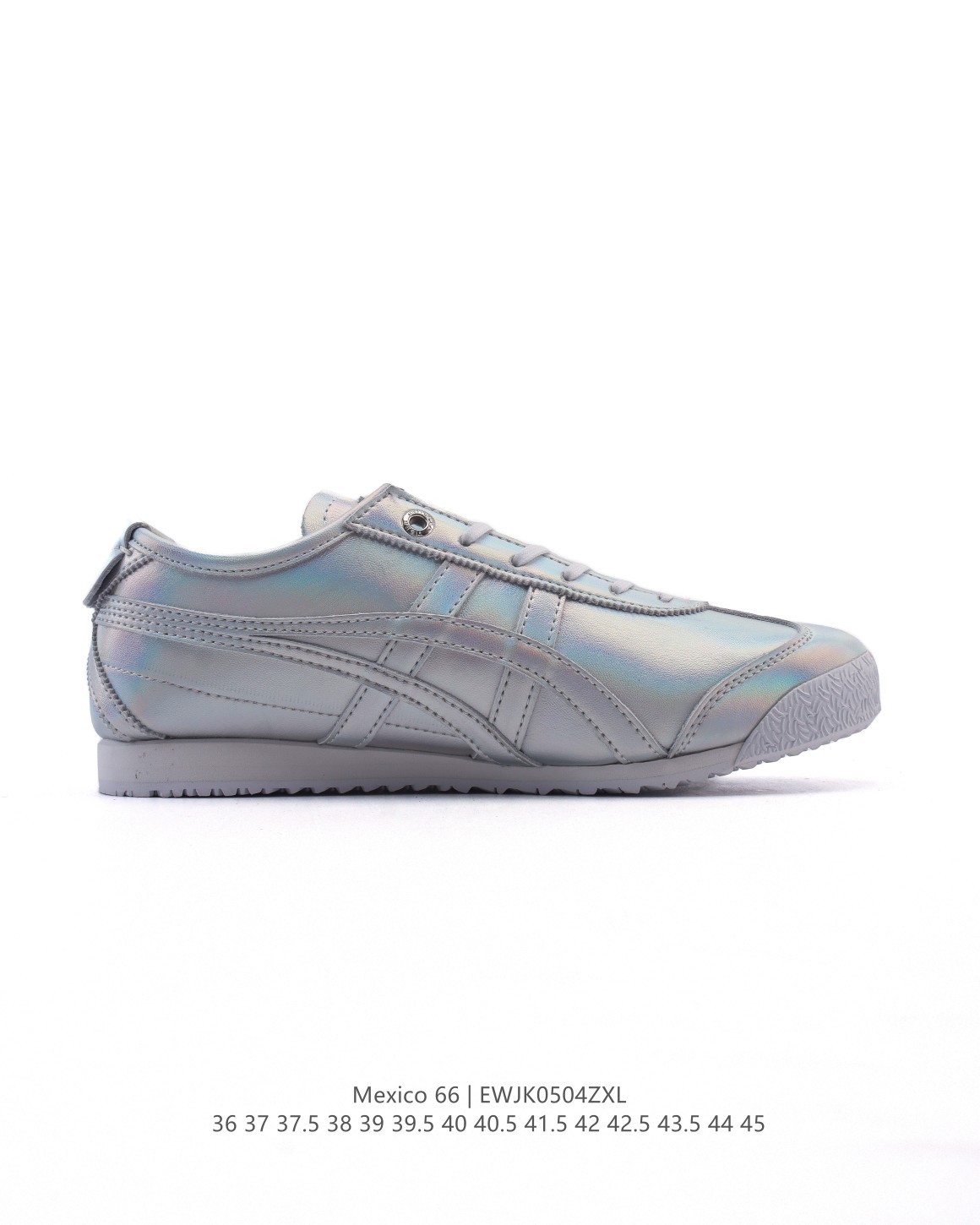 💰160
Asics/亚瑟士 💯女鞋真标半码制 配足弓鞋垫 日产经典老牌-鬼塚虎/Onitsuka Tiger Mexico 66®经典墨西哥系列复古经典百搭板鞋休闲运动鞋慢跑鞋。采用柔软皮革鞋面，超国标含胶率耐磨耐弯折RB大底。产品从款式颜色造型上体现出追求舒适和细节的完美。鞋类更是推崇手工制作的严谨，融舒适性与可穿性的设计风格。注重细节的完美和别致魅力，既保持稳重，又不失轻松的时尚感。

货号:  1183C102-101
码数：36-45含半码
编码：EWJK0504