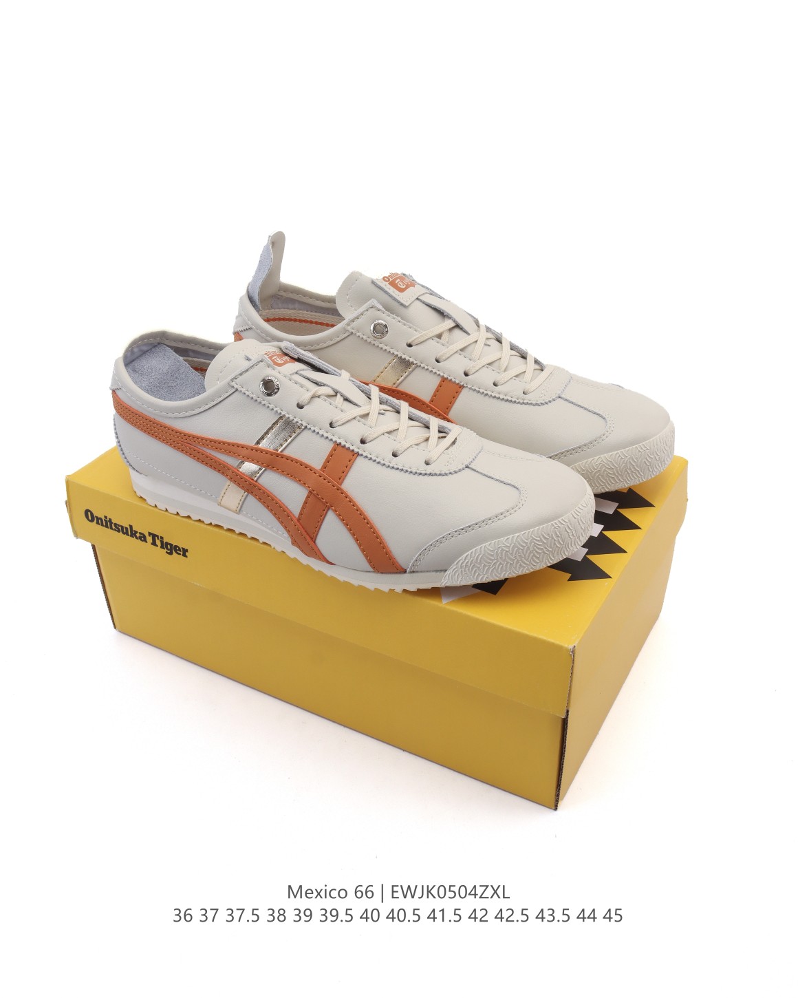 🈴💰160
Asics/亚瑟士 💯女鞋真标半码制 配足弓鞋垫 日产经典老牌-鬼塚虎/Onitsuka Tiger Mexico 66®经典墨西哥系列复古经典百搭板鞋休闲运动鞋慢跑鞋。采用柔软皮革鞋面，超国标含胶率耐磨耐弯折RB大底。产品从款式颜色造型上体现出追求舒适和细节的完美。鞋类更是推崇手工制作的严谨，融舒适性与可穿性的设计风格。注重细节的完美和别致魅力，既保持稳重，又不失轻松的时尚感。

货号:  1183C102-101
码数：36-45含半码
编码：EWJK0504