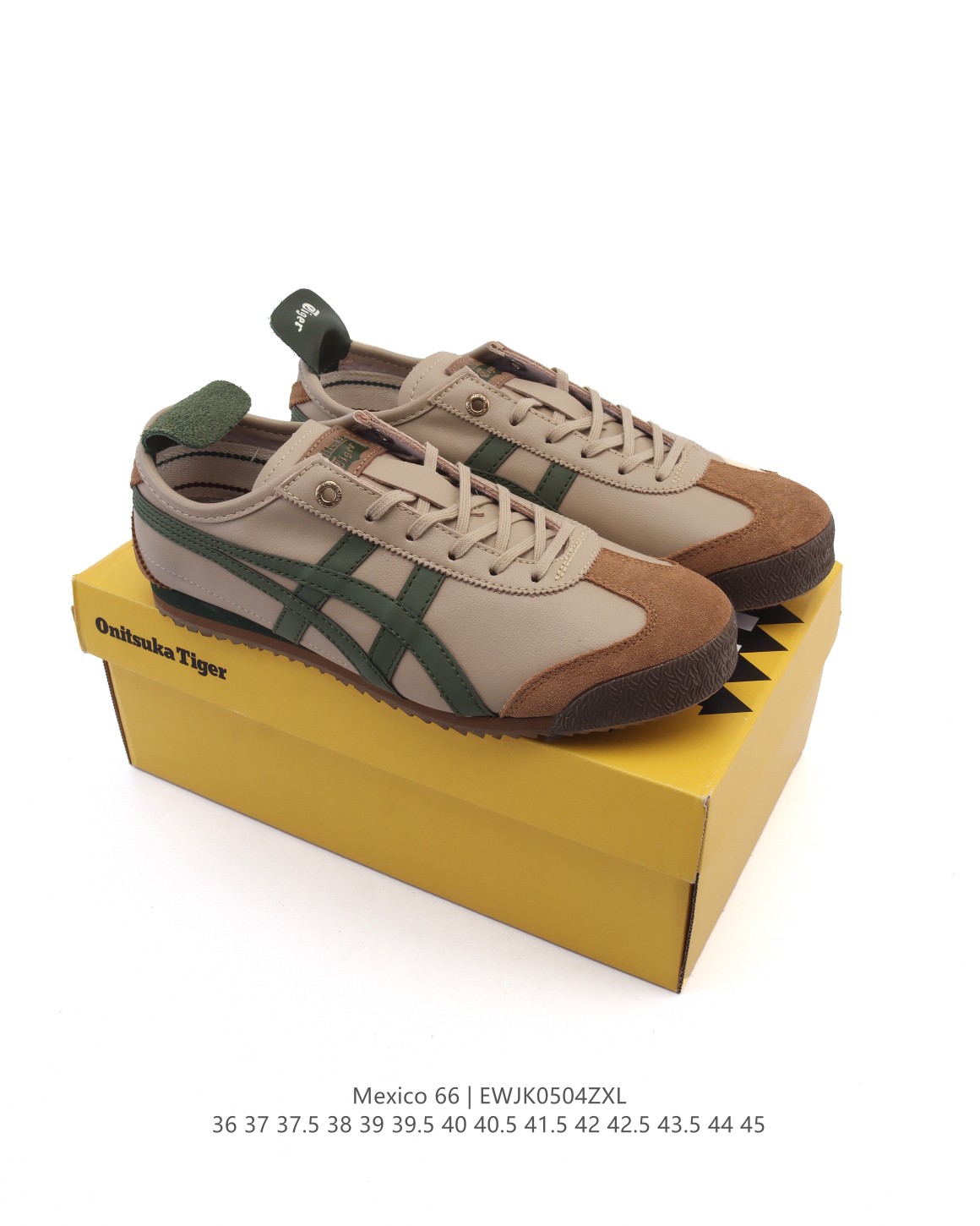 🈴💰160
Asics/亚瑟士 💯女鞋真标半码制 配足弓鞋垫 日产经典老牌-鬼塚虎/Onitsuka Tiger Mexico 66®经典墨西哥系列复古经典百搭板鞋休闲运动鞋慢跑鞋。采用柔软皮革鞋面，超国标含胶率耐磨耐弯折RB大底。产品从款式颜色造型上体现出追求舒适和细节的完美。鞋类更是推崇手工制作的严谨，融舒适性与可穿性的设计风格。注重细节的完美和别致魅力，既保持稳重，又不失轻松的时尚感。

货号:  1183C102-101
码数：36-45含半码
编码：EWJK0504