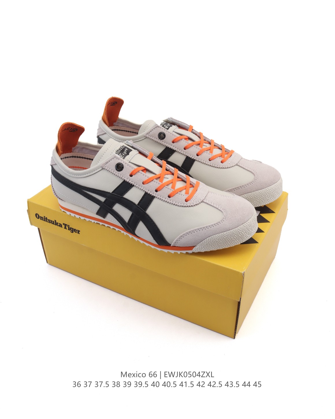 🈴💰160
Asics/亚瑟士 💯女鞋真标半码制 配足弓鞋垫 日产经典老牌-鬼塚虎/Onitsuka Tiger Mexico 66®经典墨西哥系列复古经典百搭板鞋休闲运动鞋慢跑鞋。采用柔软皮革鞋面，超国标含胶率耐磨耐弯折RB大底。产品从款式颜色造型上体现出追求舒适和细节的完美。鞋类更是推崇手工制作的严谨，融舒适性与可穿性的设计风格。注重细节的完美和别致魅力，既保持稳重，又不失轻松的时尚感。

货号:  1183C102-101
码数：36-45含半码
编码：EWJK0504