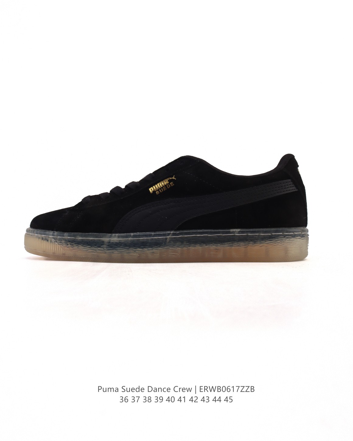 🈴💰155
PUMA彪马 秋季新款 男女板鞋SUEDE DANCE CREW运动鞋休闲鞋。柔软合成革面料易打理，舒适质感简约潮搭，美观有型。圆弧舒适鞋头，宽敞不挤脚，行走无压力，舒适一整天。PVC材质，纹理清晰，止滑耐磨，舒适行走每一步。舒适后跟，稳固后跟贴合脚部。柔软内里，柔软贴合不磨脚。

类型：男女鞋
货号：393872
尺码：36-45
编码：ERWB0617ZZB