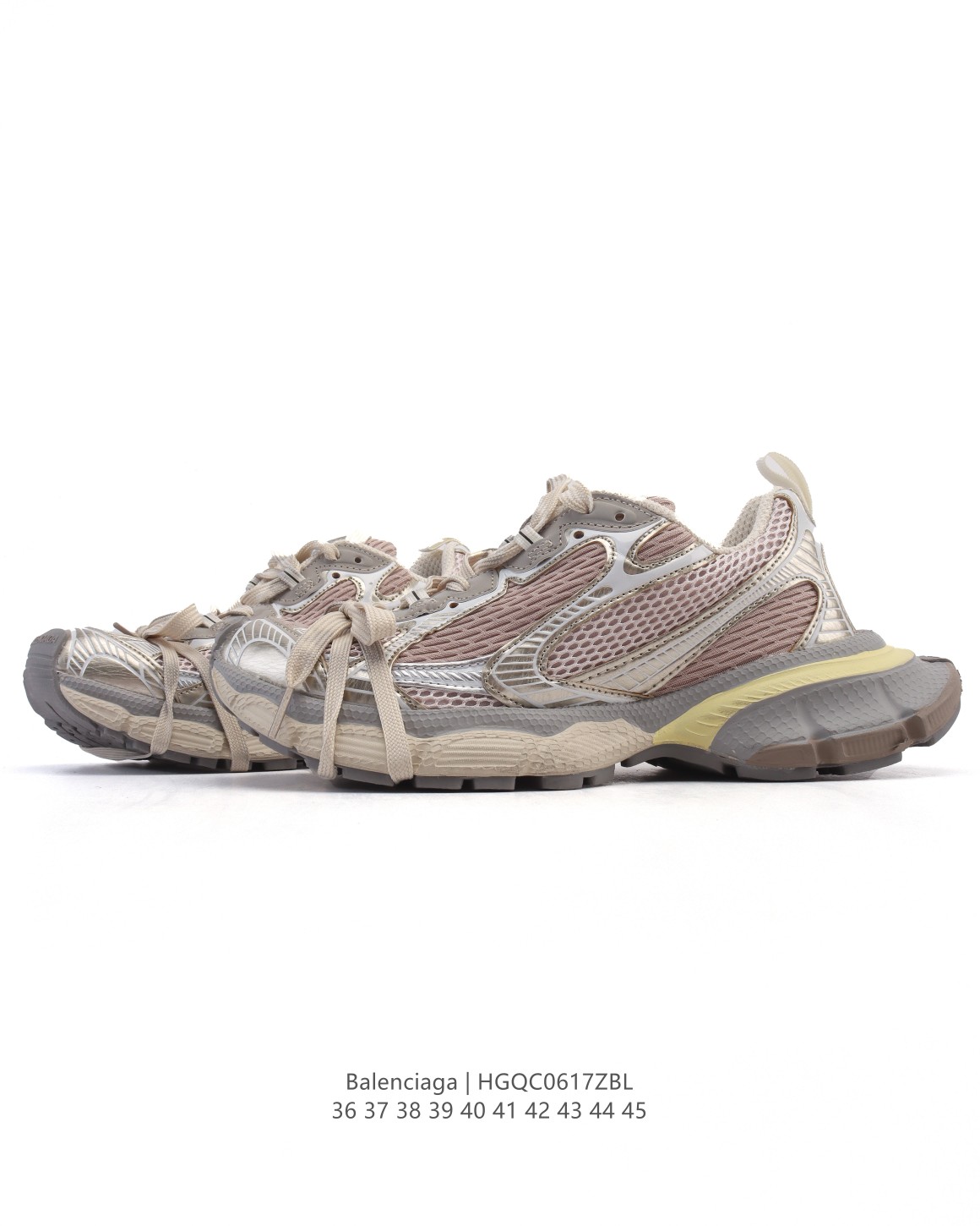 💰190
【公司级】巴黎世家 BALENCIAGA 3XL Sneakers 巴黎世家 十代网布系带低帮走秀复古老爹运动鞋 透气网纱 网面 材料和聚氨酯 磨损效果 鞋头边缘和后帮 Balenciaga 徽标 鞋面和后跟凸印尺码 鞋舌 3XL 橡胶品牌标识和反光细节 鞋帮拉袢和鞋舌拉祥 配反光细节 备用鞋带在鞋履前侧 可在穿着前取下 便于不同造型搭配 正常尺码。 

尺码：36-45
编码：HGQC0617ZBL