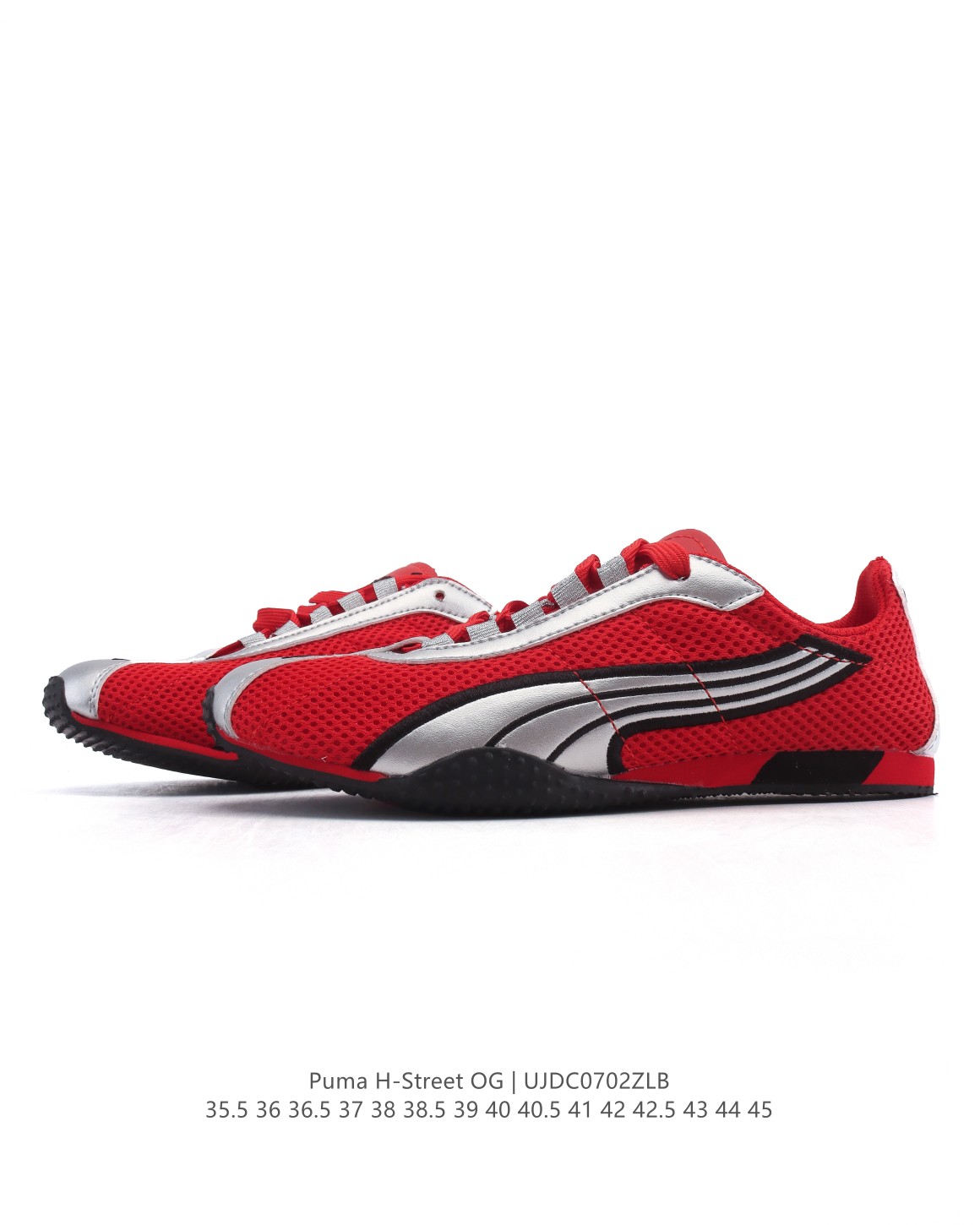💰155
【新品🔥公司级】PUMA 推出全新「H-Street」运动鞋PUMA彪马 H-STREET 薄底鞋 德训 舒适时尚 耐磨 低帮 生活休闲鞋 男女同款整体进行了丰富的细节升级，大面积网眼很柔软 保证了透气性的同时，上脚非常轻盈 超百搭的鞋型日常出街无压力～#打工人的夏日通勤鞋  #复古薄底德训鞋😙 #上得物入手好鞋子  #超百搭复古板鞋  #今天只晒鞋

尺码:  35.5-45含半码
编码:  UJDC0702ZLB