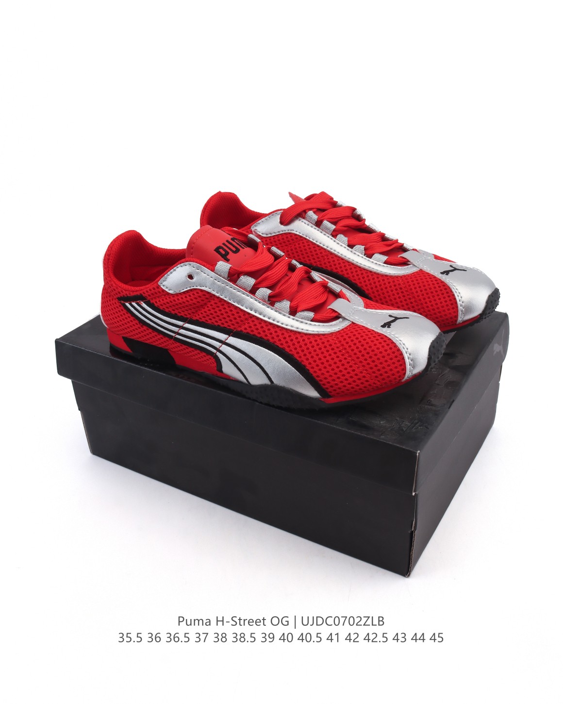 💰155
【新品🔥公司级】PUMA 推出全新「H-Street」运动鞋PUMA彪马 H-STREET 薄底鞋 德训 舒适时尚 耐磨 低帮 生活休闲鞋 男女同款整体进行了丰富的细节升级，大面积网眼很柔软 保证了透气性的同时，上脚非常轻盈 超百搭的鞋型日常出街无压力～#打工人的夏日通勤鞋  #复古薄底德训鞋😙 #上得物入手好鞋子  #超百搭复古板鞋  #今天只晒鞋

尺码:  35.5-45含半码
编码:  UJDC0702ZLB