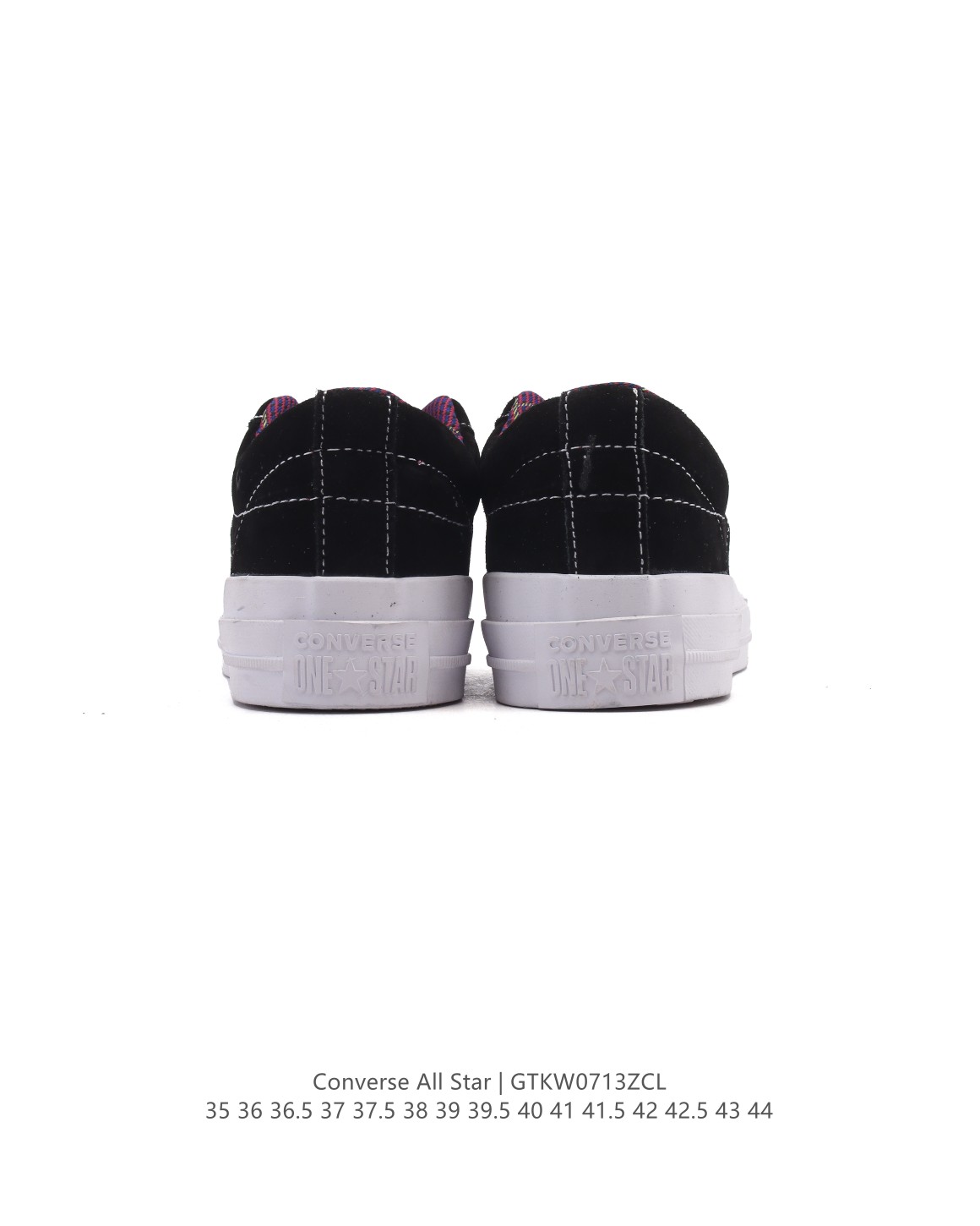 💰190
Converse All Star 低帮男女士运动鞋 一星⭐匡威全明星复古 休闲百搭板鞋 经典透气皮革面慢跑鞋。这个系列是匡威最古老的系列了。是匡威品牌公司1908年成立以来就有的了。各路明星、达人街拍的必搭单品。百搭且舒适性较好，橡胶薄底设计，防滑耐磨，轻盈自在。

货号：A13646C
尺码：35-44含硫化半码
编码：GTKW0713ZCL