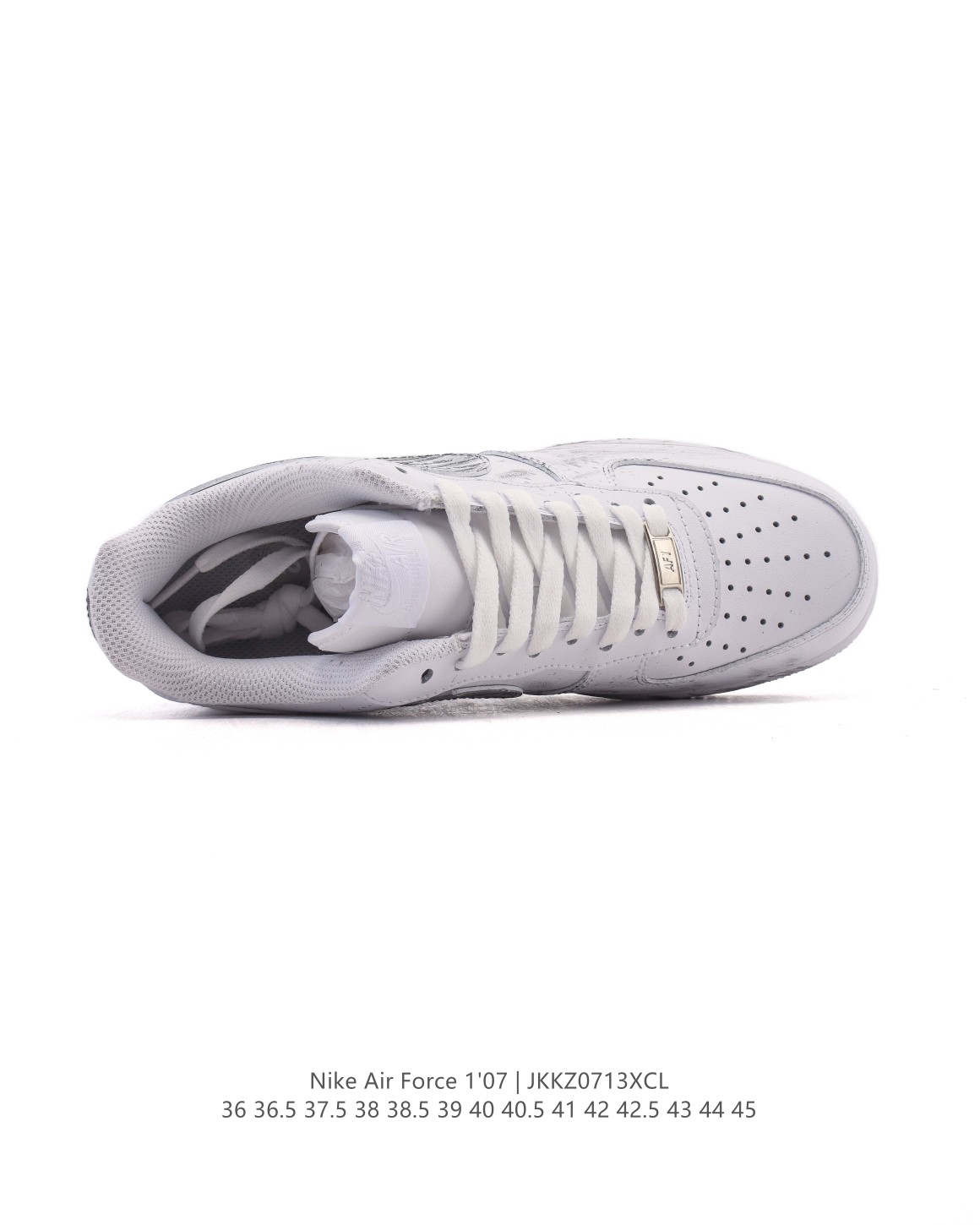 💰300
纯原级 AF1耐克 Nike Air Force 1 ‘07 Low 空军一号 小白鞋 厚底增高百搭运动板鞋 原楦头原纸板 打造纯正空军版型，专注外贸渠道 全掌内置蜂窝气垫 原盒配件 原厂中底钢印、拉帮完美  官方同步上架。

类型：男女鞋
货号：1A9VAO
码数：36-45含半码
编码：JKKZ0713XCL