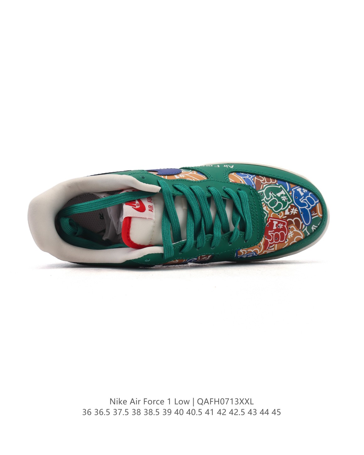 💰290
纯原级 AF1耐克 Nike Air Force 1 ‘07 Low 空军一号 小白鞋 厚底增高百搭运动板鞋 原楦头原纸板 打造纯正空军版型，专注外贸渠道 全掌内置蜂窝气垫 原盒配件 原厂中底钢印、拉帮完美  官方同步上架。

类型：男女鞋
货号：KJ1688
码数：36-45含半码
编码：QAFH0713