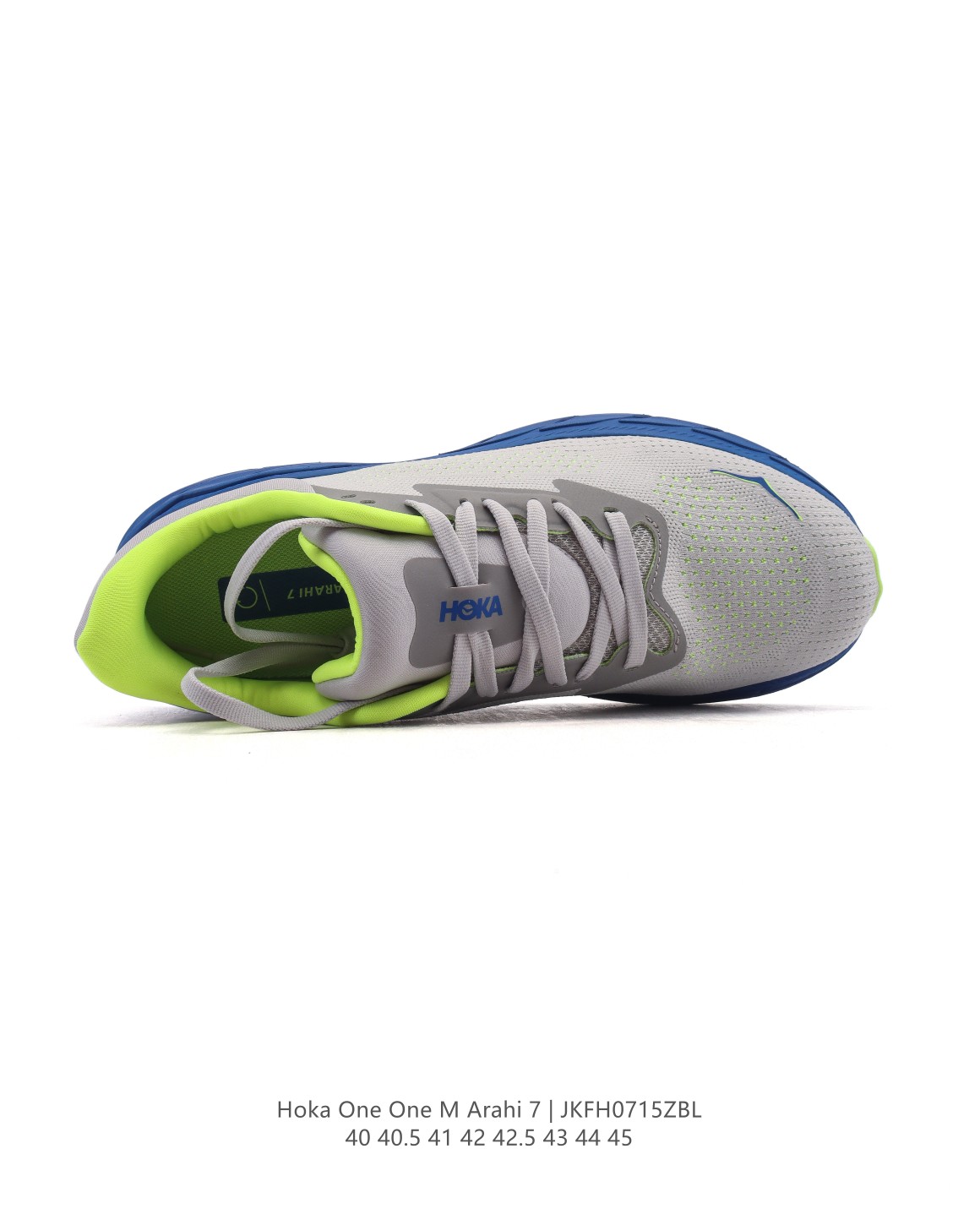 💰190
【新品🔥公司级】HOKA ONE ONE M 轻薄运动鞋 ARAHI 7 针织厚底老爹鞋 反光细节 鞋垫饰有标志 橡胶厚底 圆头 正面系带 衬垫设计 鞋底饰有logo 黑色/白色 侧面饰有logo印花 针织结构。全新设计的鞋面为 Arahi 7 此次升级的亮点，不管是在视觉方面还是穿着方面，都带来更加高级的感觉。 因为鞋面采用的是再生聚酯材质构成的针织网布，让鞋面具有绝佳的支撑性;透气孔洞的设计也让这双鞋的透气性大幅提升，再搭配厚实填充的鞋舌，轻松体验到舒适的包覆感。在鞋带系统方面，总共有八组鞋带孔及鞋舌固定环，让跑者自行灵活运用，鞋舌两侧也有弹力带连接至鞋身中底，帮助鞋舌不会乱跑，也让双脚被安全地锁定在鞋内。鞋后跟的延伸设计，支撑着足部阿里基斯腱，前掌和后跟轻微翘起的弧形结构，HOKA的Arahi 7以其宽楦版本和多样的配色，真正做到了满足不同消费者的需求。无论是专业的跑步者还是日常的休闲穿搭，这款鞋都能为你提供最佳的舒适度和适配性。

尺码:  40-45含半码
编码:  JKFH0715ZBL
