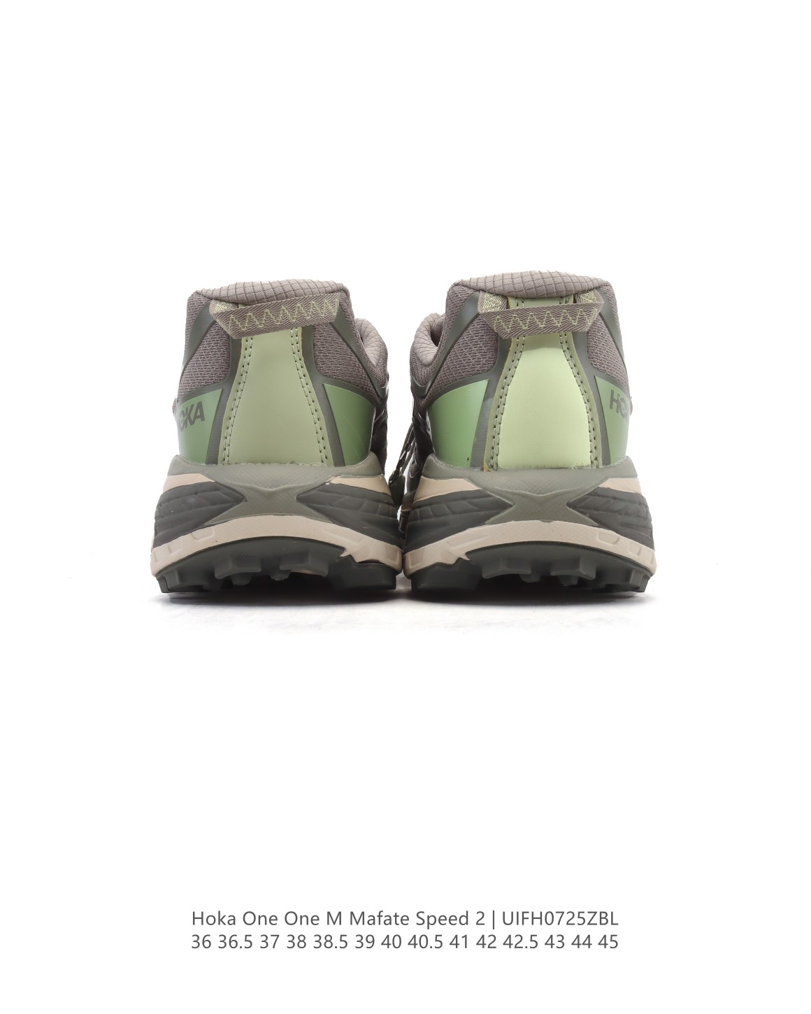 💰190
【公司级】玛法特二代 HOKA ONE ONE Mafate Speed 2 Low 轻量低帮户外越野跑鞋 户外山脉越野轻量运动跑鞋。鞋面用轻的无缝架构，鞋带用了弹性不易松脱的扁宽弹性鞋带，轻薄的TPU贴在透气的鞋面上。以阿尔卑斯山脉为主将亮色与蓝色调覆盖在这轮廓之上，前掌与中掌部分进行加宽，橡胶大底，EVA缓震鞋底用滚动平衡技术引导跑者自然步态。

类型：男女鞋
尺码：36-45含半码
编码：UIFH0725ZBL