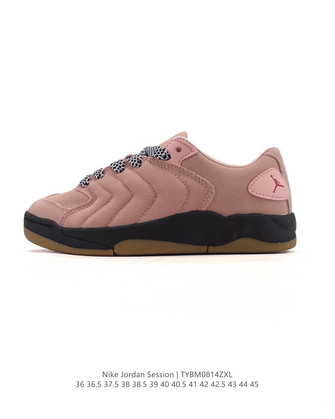 【新品🔥】耐克 乔丹 NIKE JORDAN SESSION ATMOSPHERE 简约舒适篮球鞋 防滑耐磨 低帮 运动板鞋 Nike Rise |有被这个粉色的板鞋ins到 粉粉的麂皮鞋面温柔又质感,搭配白色鞋带与牛筋底,甜酷融合好特别!设计灵感‌:融合90年代滑板鞋轮廓与篮球元素,主打街头复古风格,后跟点缀Jumpman Logo‌12.‌鞋款特点‌:材质:全皮质/翻毛皮鞋面,加厚内衬设计‌.被描述为“复古百搭”,适合多种街头穿搭‌.#少女感板鞋合集 #可爱少女感板鞋 #宝藏篮球鞋分享乔丹 #好物分享高颜值耐克鞋🌹 货号: IB3731 编码: TYBM0814