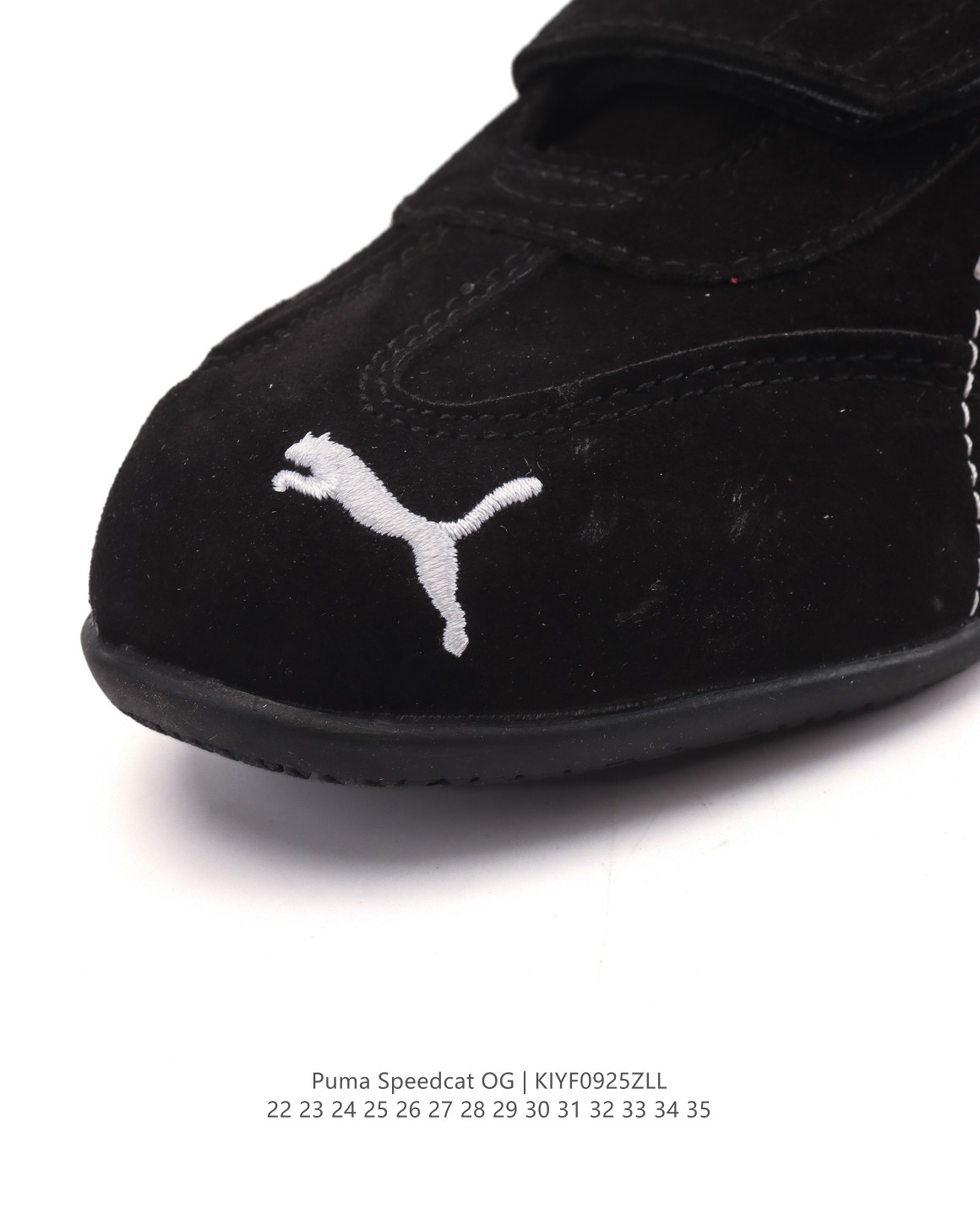 图片[7]-【童鞋PUMA Speedca OG 彪马极速赛车系列儿童低帮德训风拼接复古百搭休闲运动赛车鞋 鞋款从80、90年代赛车手所穿的防火赛车鞋为原型，鞋身线条模仿了赛车的流线廓形，体现了空气动力学原理的结构。简约流畅的外观，恰好又和贯穿其中的Formstrip Logo融合恰到好处，视觉上细节丰富且协调。本次Speedcat OG鞋款归来，最大看点自然式保留了窄版鞋型以及薄底构造。这两年各品牌鞋底越做越厚，Speedcat反其道而行之，上脚几乎无鞋底的效果带来耳目一新的视觉体验。鞋面依旧是以质感透气柔软皮革材质打造，并且大面积近乎全包裹的使用，复古味道也愈发浓烈。配色上更是将最原始的黑色和红色带回，向F1赛车队的标志性队服致敬。相信让各位一眼种草的更多是出挑的大红色，上脚即可瞬间点亮整体造型，在以球鞋为核心的OOTD中脱颖而出。而另一款黑色则是低调的万金油，彰显新潮个性的同时又不喧宾夺主，也是热爱简约系穿搭朋友的首选。 货号：406329 尺码：22-35-选品中心