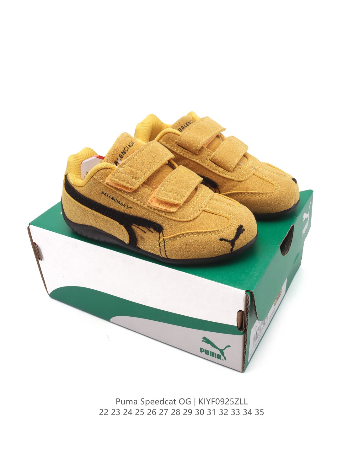 图片[9]-【童鞋PUMA Speedca OG 彪马极速赛车系列儿童低帮德训风拼接复古百搭休闲运动赛车鞋 鞋款从80、90年代赛车手所穿的防火赛车鞋为原型，鞋身线条模仿了赛车的流线廓形，体现了空气动力学原理的结构。简约流畅的外观，恰好又和贯穿其中的Formstrip Logo融合恰到好处，视觉上细节丰富且协调。本次Speedcat OG鞋款归来，最大看点自然式保留了窄版鞋型以及薄底构造。这两年各品牌鞋底越做越厚，Speedcat反其道而行之，上脚几乎无鞋底的效果带来耳目一新的视觉体验。鞋面依旧是以质感透气柔软皮革材质打造，并且大面积近乎全包裹的使用，复古味道也愈发浓烈。配色上更是将最原始的黑色和红色带回，向F1赛车队的标志性队服致敬。相信让各位一眼种草的更多是出挑的大红色，上脚即可瞬间点亮整体造型，在以球鞋为核心的OOTD中脱颖而出。而另一款黑色则是低调的万金油，彰显新潮个性的同时又不喧宾夺主，也是热爱简约系穿搭朋友的首选。 货号：406329 尺码：22-35-选品中心