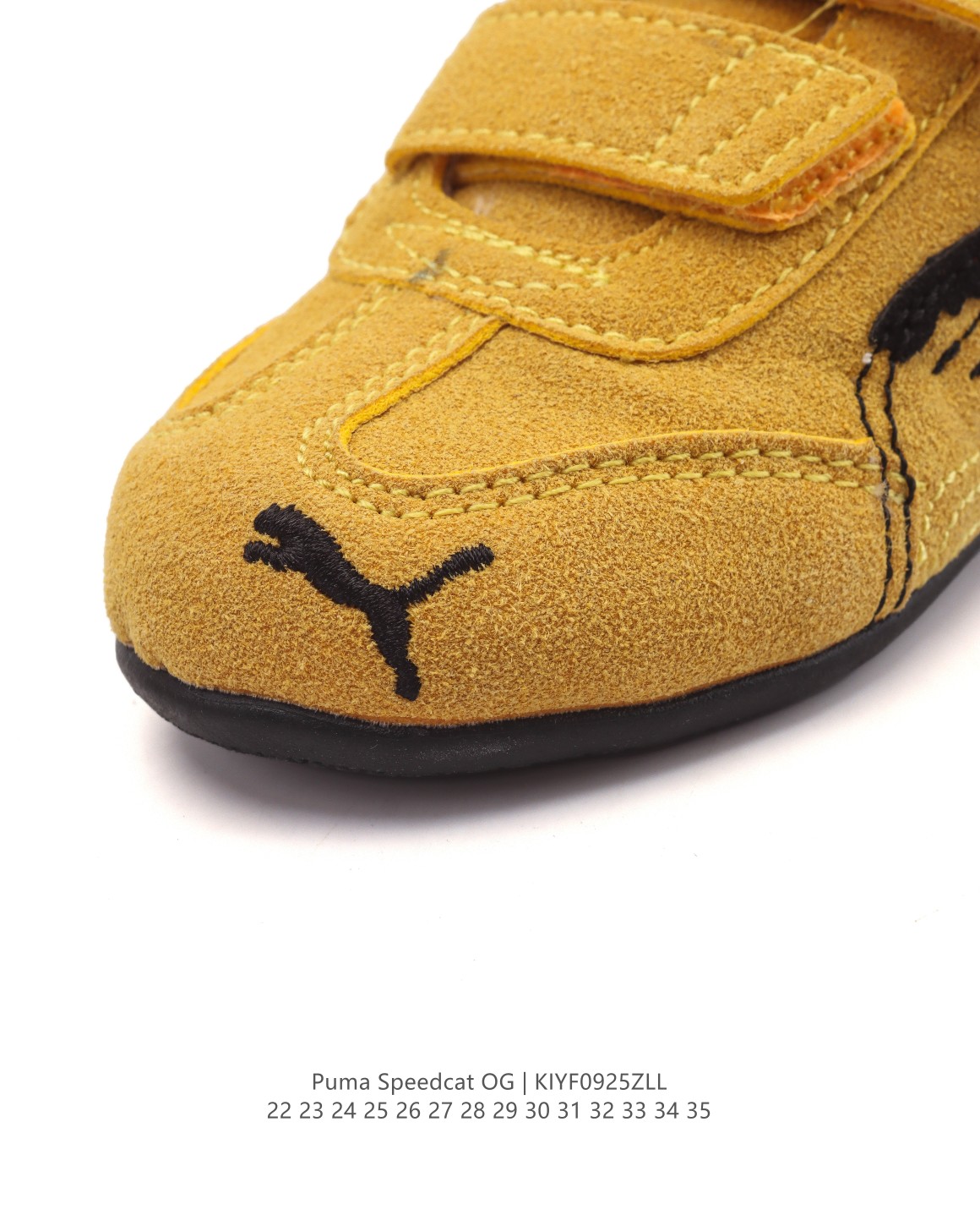 图片[7]-【童鞋PUMA Speedca OG 彪马极速赛车系列儿童低帮德训风拼接复古百搭休闲运动赛车鞋 鞋款从80、90年代赛车手所穿的防火赛车鞋为原型，鞋身线条模仿了赛车的流线廓形，体现了空气动力学原理的结构。简约流畅的外观，恰好又和贯穿其中的Formstrip Logo融合恰到好处，视觉上细节丰富且协调。本次Speedcat OG鞋款归来，最大看点自然式保留了窄版鞋型以及薄底构造。这两年各品牌鞋底越做越厚，Speedcat反其道而行之，上脚几乎无鞋底的效果带来耳目一新的视觉体验。鞋面依旧是以质感透气柔软皮革材质打造，并且大面积近乎全包裹的使用，复古味道也愈发浓烈。配色上更是将最原始的黑色和红色带回，向F1赛车队的标志性队服致敬。相信让各位一眼种草的更多是出挑的大红色，上脚即可瞬间点亮整体造型，在以球鞋为核心的OOTD中脱颖而出。而另一款黑色则是低调的万金油，彰显新潮个性的同时又不喧宾夺主，也是热爱简约系穿搭朋友的首选。 货号：406329 尺码：22-35-选品中心