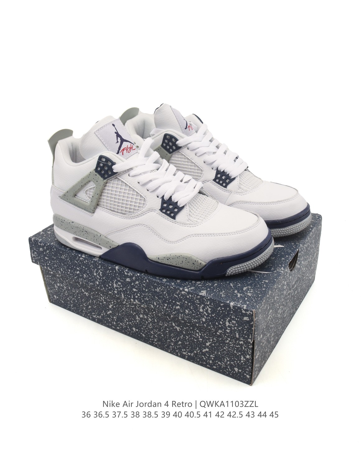 【头层皮】耐克 Nike Air Jordan 4 Retro OG迈克尔·乔丹AJ4代乔4 低帮复古休闲运动文化篮球鞋.秉承轻量化的速度型篮球鞋设计思想完成设计,降低重量的同时提升舒适度,中底延续前作使用了分离式后掌可视化 Air Sole气垫.鞋带孔和后跟鞋提以籃网为造型灵感,将篮球运动巧妙融入到鞋款的设计之中,使鞋身整体富有流动性、节奏感和优雅气质. 类型:男女鞋 货号:HF4840 含半码 编码:QWKA1103ZZL