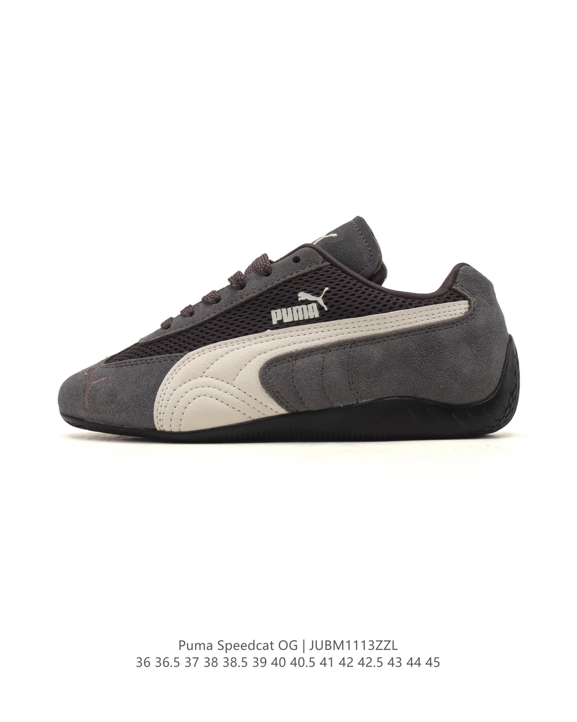 💰110
PUMA Speedca OG 彪马极速赛车系列 低帮德训风拼接复古百搭休闲运动赛车鞋 鞋款从80、90年代赛车手所穿的防火赛车鞋为原型，鞋身线条模仿了赛车的流线廓形，体现了空气动力学原理的结构。简约流畅的外观，恰好又和贯穿其中的Formstrip Logo融合恰到好处，视觉上细节丰富且协调。本次Speedcat OG鞋款归来，最大看点自然式保留了窄版鞋型以及薄底构造。这两年各品牌鞋底越做越厚，Speedcat反其道而行之，上脚几乎无鞋底的效果带来耳目一新的视觉体验。鞋面依旧是以质感透气柔软皮革材质打造，并且大面积近乎全包裹的使用，复古味道也愈发浓烈。配色上更是将最原始的黑色和红色带回，向F1赛车队的标志性队服致敬。相信让各位一眼种草的更多是出挑的大红色，上脚即可瞬间点亮整体造型，在以球鞋为核心的OOTD中脱颖而出。而另一款黑色则是低调的万金油，彰显新潮个性的同时又不喧宾夺主，也是热爱简约系穿搭朋友的首选。 

货号：406329
尺码：36-45含半码
编码：JUBM1113ZZL