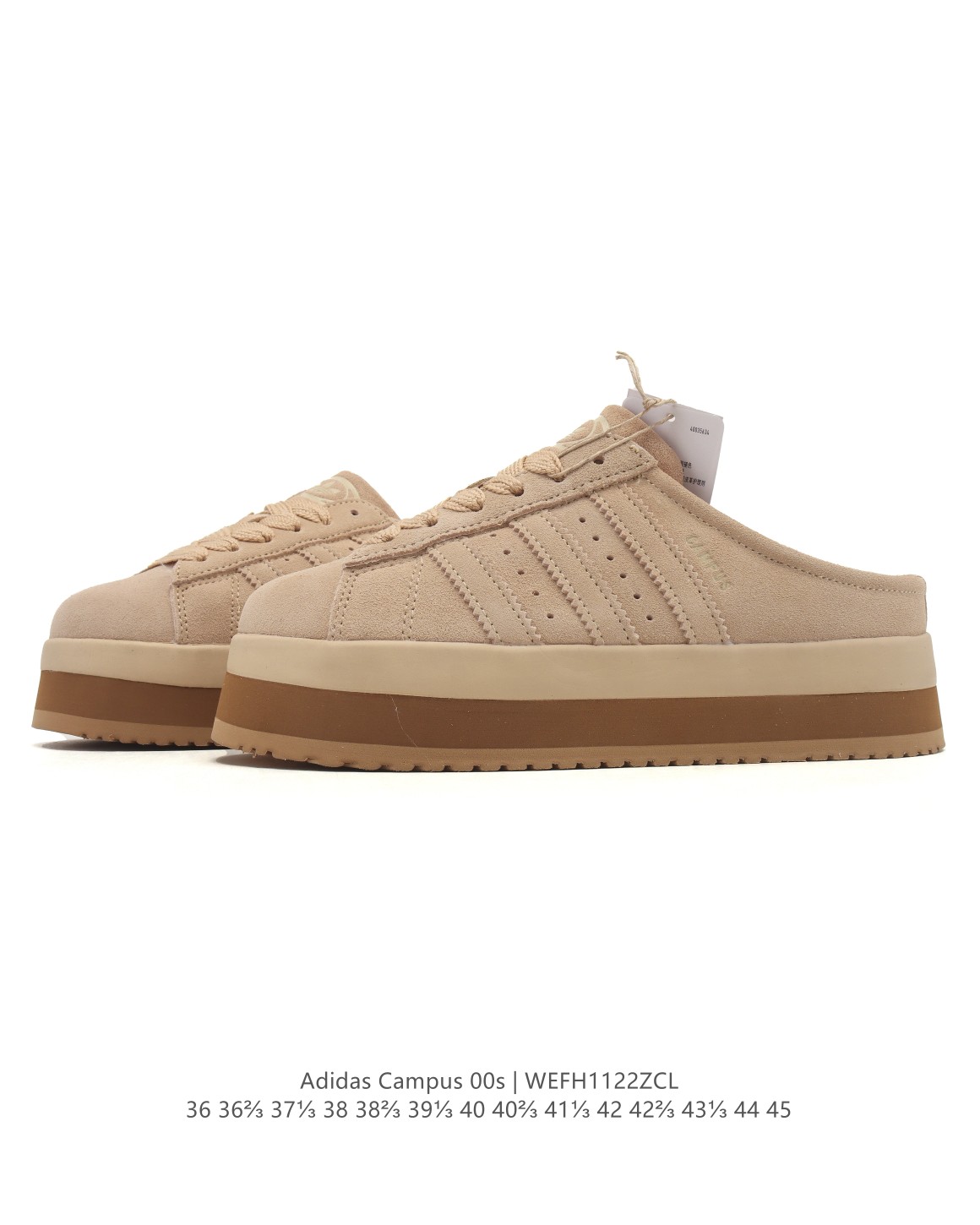 💰130
Adidas阿迪达斯.三叶草CAMPUS 00s 面包鞋 包头拖鞋 复古休闲板鞋 运动拖鞋。千禧回潮!adidas Campus 00s 经典再现!面包化的campus鞋款在今年受到很多人的喜爱。鞋款整体设计在保有原型设计中经典的三叶草Logo及三条纹设计的同时,放大了整体鞋身、鞋带和三条纹比例。同时鞋身填充棉部分用料扎实、较为厚重,这也使得鞋舌部分不会轻易移位或弯折。同时鞋面切割与走线部分处理十分精细,皮面拼接部分边缘切割也十分整洁,保证了个性化设计的同时做工细致。
货号:JS2487
码数:36-45含半码
编码:WEFH1122ZCL