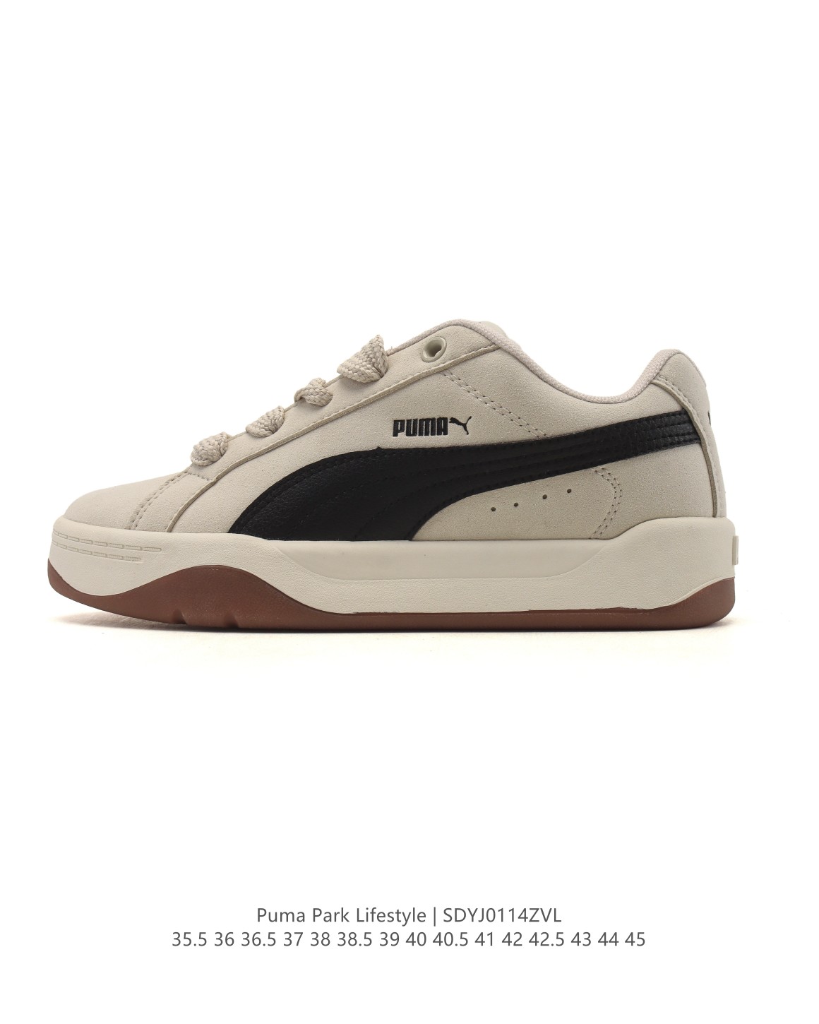 💰140
PUMA/彪马 女运动板鞋，原楦原纸版开发版型，采用环保纤维革组合翻毛皮饰片鞋面材质，外置耐磨橡胶大底❗️蕾哈娜同系面包鞋太好看了！彪马Puma Park Lifestyle OG Sneaker 公园生活方式系列低帮复古面包风百搭休闲运动板鞋。

类型：男女鞋
货号：400707
码数：35.5-45含半码
编码：SDYJ0114ZVL