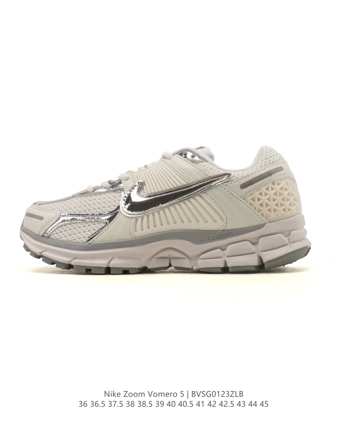 🈴💰105
【真标】Nike 耐克夏季 ZOOM VOMERO 5 运动鞋休闲训练跑步鞋，Nike Zoom Vomero 5 运动鞋妥帖包覆足部，提供透气支撑效果。耐穿材料组合设计，助你从容应对日常挑战。柔软泡绵和 Zoom Air 缓震配置，缔造轻盈舒适的顺畅迈步体验。网眼布搭配优质覆面，透气耐穿，Cushlon 泡绵搭配 Zoom Air 缓震配置，塑就回弹缓震的顺畅迈步体验，外底融入橡胶贴片，铸就非凡抓地力。

货号：FN7649-419
尺码：36 36.5 37.5 38 38.5 39 40 40.5 41 42 42.5 43 44 45
编码：BVSG0123ZLB