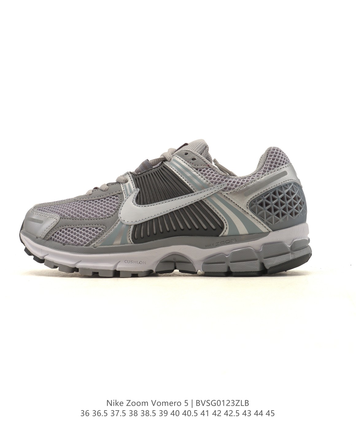 🈴💰105
【真标】Nike 耐克夏季 ZOOM VOMERO 5 运动鞋休闲训练跑步鞋，Nike Zoom Vomero 5 运动鞋妥帖包覆足部，提供透气支撑效果。耐穿材料组合设计，助你从容应对日常挑战。柔软泡绵和 Zoom Air 缓震配置，缔造轻盈舒适的顺畅迈步体验。网眼布搭配优质覆面，透气耐穿，Cushlon 泡绵搭配 Zoom Air 缓震配置，塑就回弹缓震的顺畅迈步体验，外底融入橡胶贴片，铸就非凡抓地力。

货号：FN7649-419
尺码：36 36.5 37.5 38 38.5 39 40 40.5 41 42 42.5 43 44 45
编码：BVSG0123ZLB