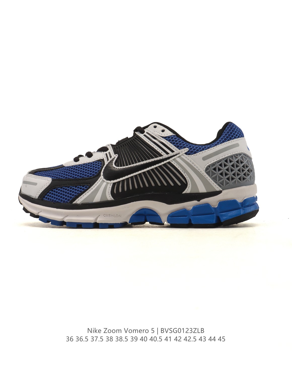 🈴💰105
【真标】Nike 耐克夏季 ZOOM VOMERO 5 运动鞋休闲训练跑步鞋，Nike Zoom Vomero 5 运动鞋妥帖包覆足部，提供透气支撑效果。耐穿材料组合设计，助你从容应对日常挑战。柔软泡绵和 Zoom Air 缓震配置，缔造轻盈舒适的顺畅迈步体验。网眼布搭配优质覆面，透气耐穿，Cushlon 泡绵搭配 Zoom Air 缓震配置，塑就回弹缓震的顺畅迈步体验，外底融入橡胶贴片，铸就非凡抓地力。

货号：FN7649-419
尺码：36 36.5 37.5 38 38.5 39 40 40.5 41 42 42.5 43 44 45
编码：BVSG0123ZLB