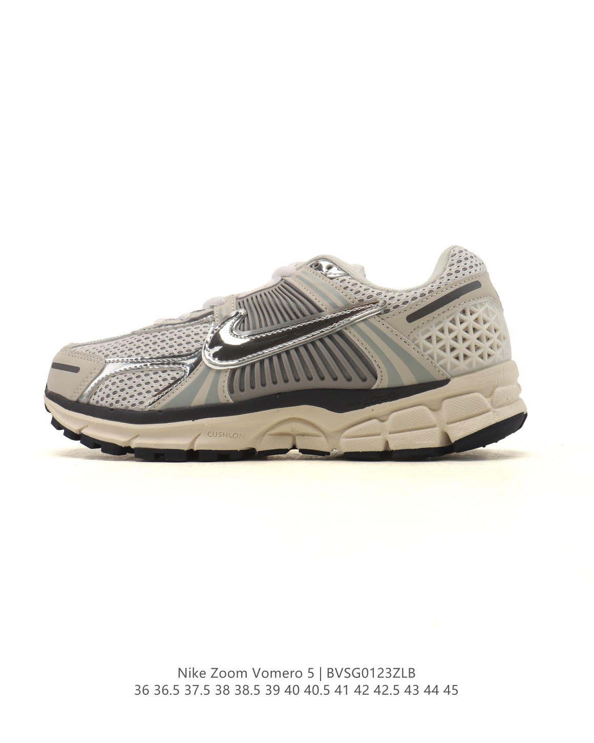 🈴💰105
【真标】Nike 耐克夏季 ZOOM VOMERO 5 运动鞋休闲训练跑步鞋，Nike Zoom Vomero 5 运动鞋妥帖包覆足部，提供透气支撑效果。耐穿材料组合设计，助你从容应对日常挑战。柔软泡绵和 Zoom Air 缓震配置，缔造轻盈舒适的顺畅迈步体验。网眼布搭配优质覆面，透气耐穿，Cushlon 泡绵搭配 Zoom Air 缓震配置，塑就回弹缓震的顺畅迈步体验，外底融入橡胶贴片，铸就非凡抓地力。

货号：FN7649-419
尺码：36 36.5 37.5 38 38.5 39 40 40.5 41 42 42.5 43 44 45
编码：BVSG0123ZLB