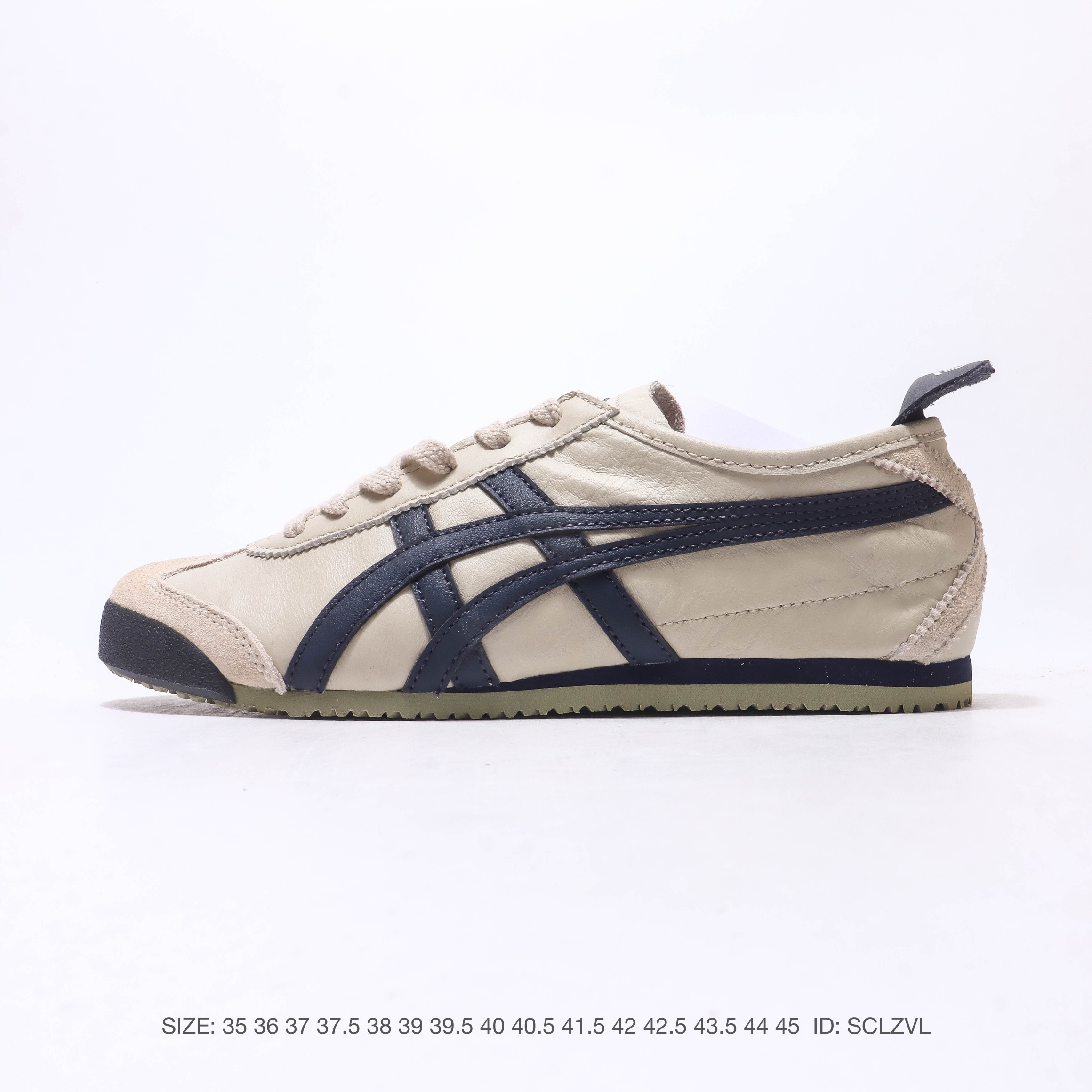亚瑟士 Onitsuka Tiger Mexico 66 Slip On 鬼冢虎复古时尚 舒适透气皮革鞋面耐磨防滑 休闲运动跑步鞋 虎底采用磨耐防橡滑胶底大富有弹性,缓减冲震休闲运动鞋. ID:SCLZVL