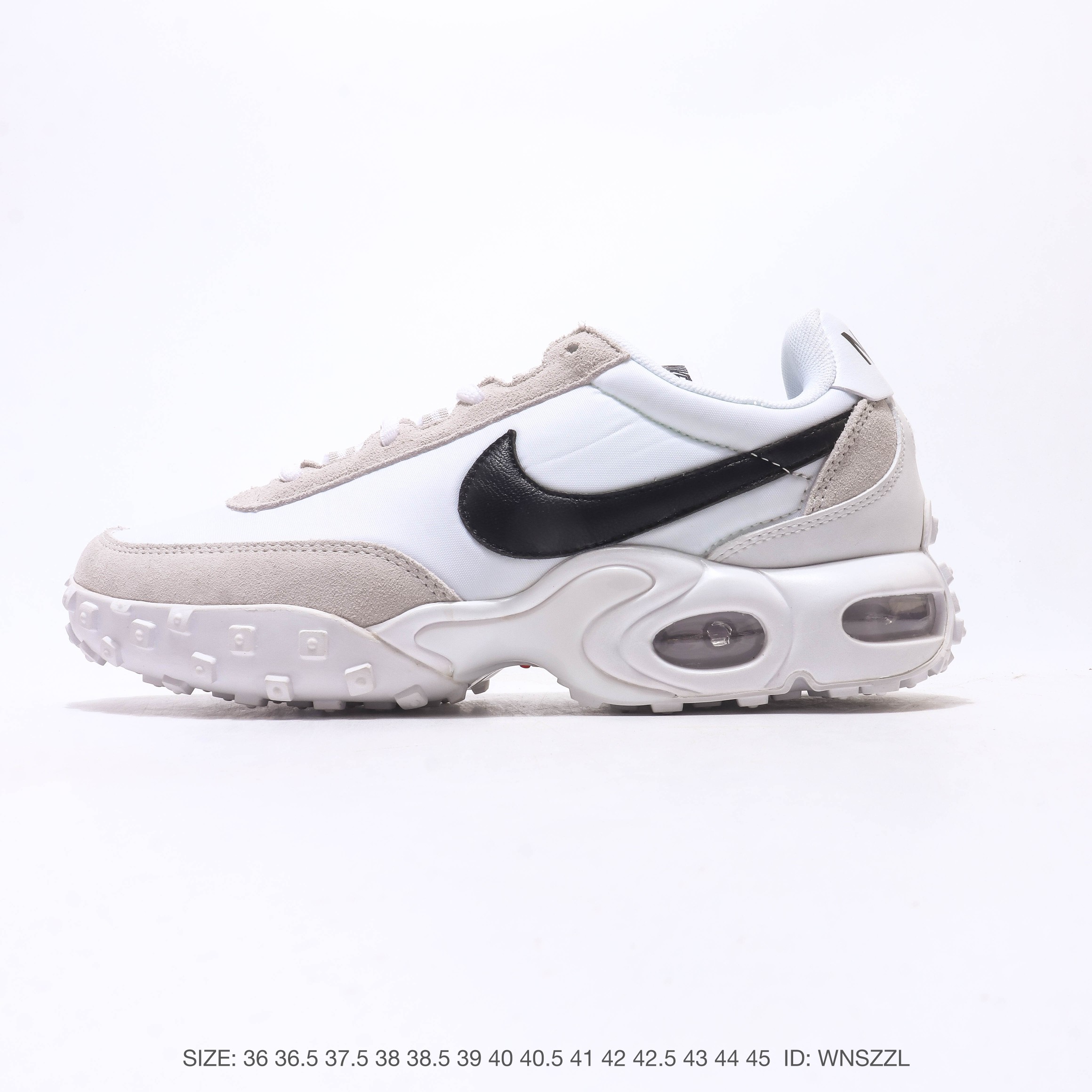 耐克 Nike Air Max Waffle SP Action Green 休闲跑步鞋 气垫缓震运动鞋华夫饼SP发售!FV6946-301这款鞋款融合了Air Max Plus的经典中底和Tuned Air缓震技术,搭配WaffleTrainer鞋款的轻盈鞋面和华夫格外底,为运动爱好者带来前卫的设计和卓越的舒适体验.👟 鞋面采用光泽感织物,搭配翻毛皮覆面,呈现出复古而新颖的外观.华夫格外底和轻盈的鞋面设计,让人仿佛回到了70年代的Waffle Trainer时代. 货号: FV6946 ID:WNSZZL