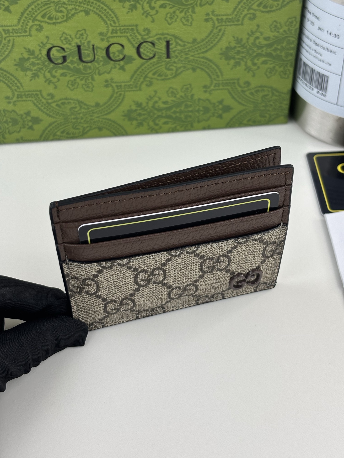 GUCCI カードケース デュアルトーンデザイン GGマーク