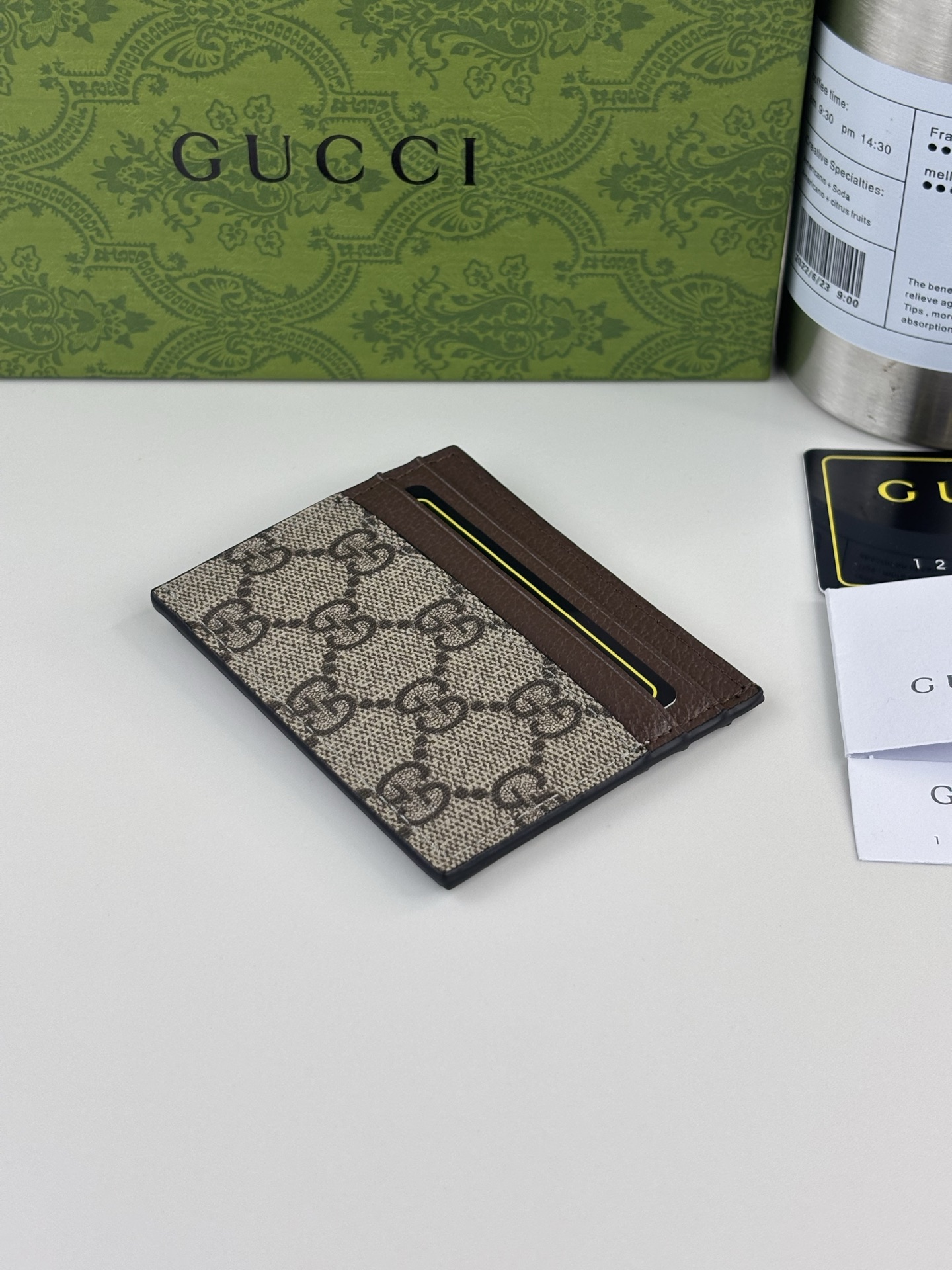 GUCCI カードケース デュアルトーンデザイン GGマーク