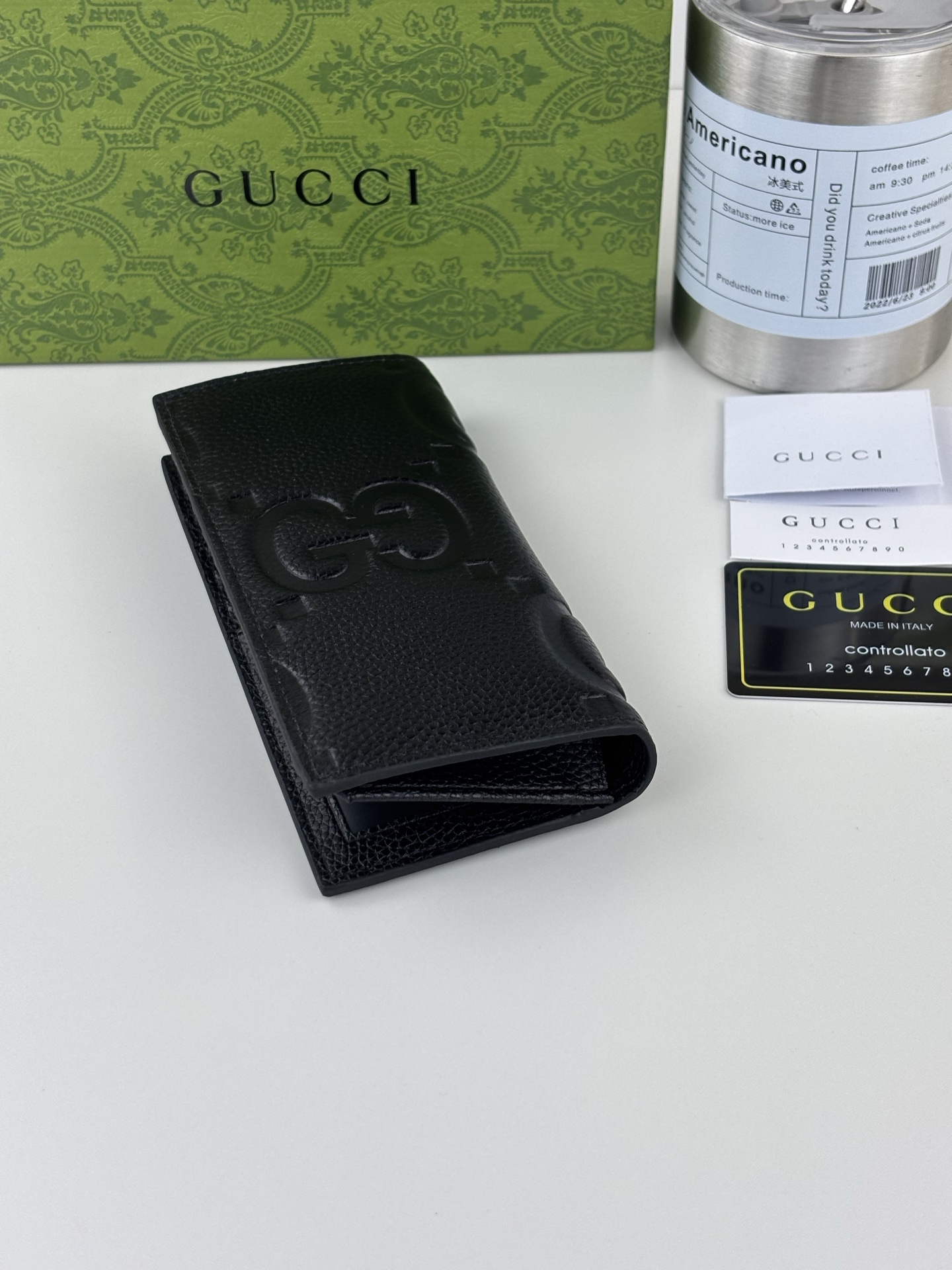 Gucci スーパー双G長夹財布 - 高級感あふれるデザイン