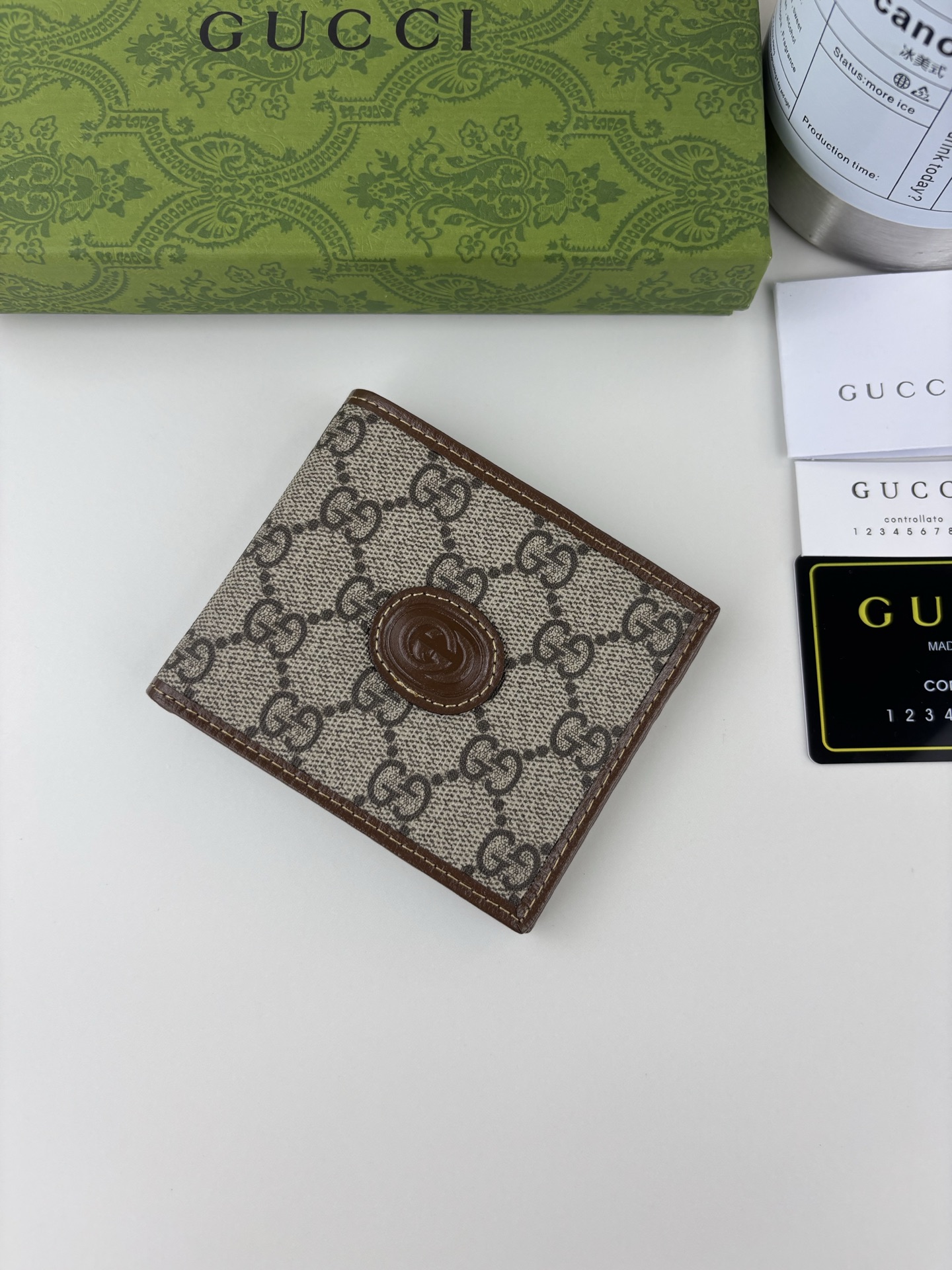 GUCCI 長財布 GG Supreme帆布素材 エコ素材使用