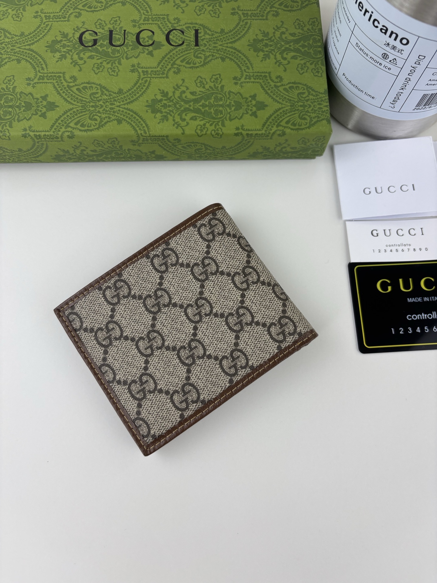 GUCCI 長財布 GG Supreme帆布素材 エコ素材使用