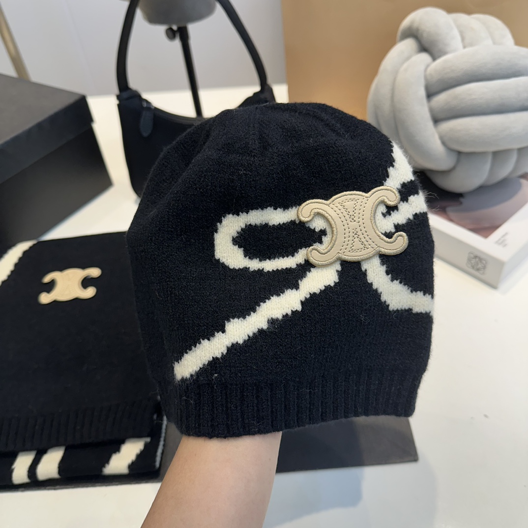 赛琳CELINE 小红书爆款,官网新品经典套装帽子 6