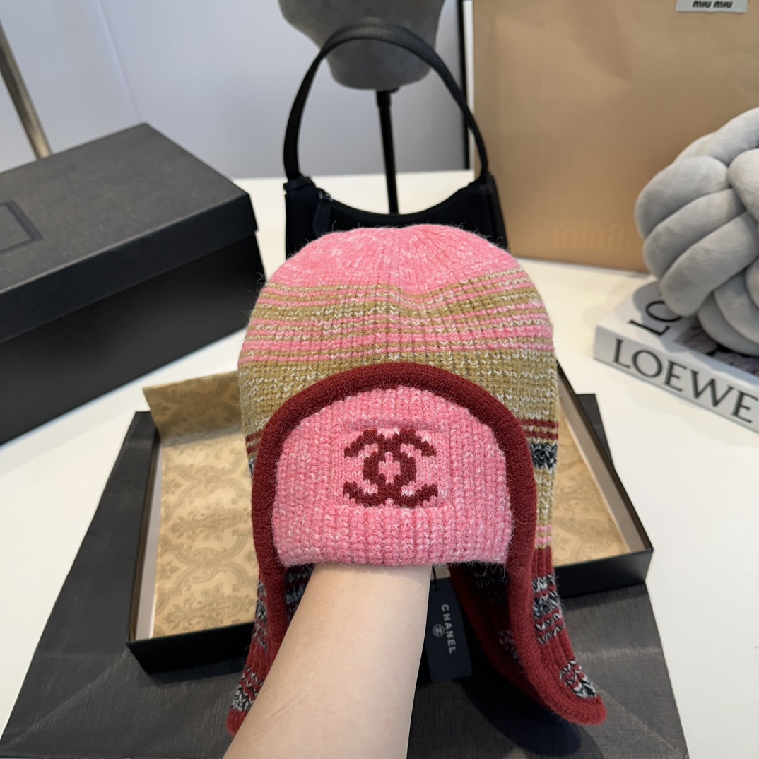 Chanel 24N Ski Collection Woolen Hat - Stylish & Warm Trapper Hat 6 i1732573398 3493 6
